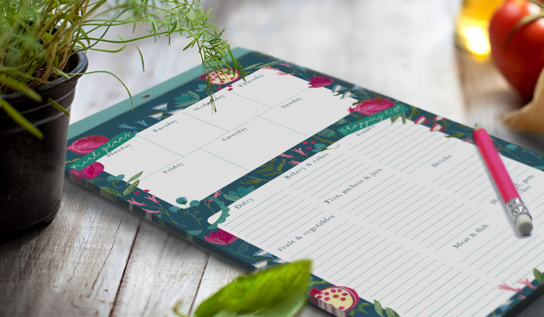 Menu and Shopping Magnetic Fridge List