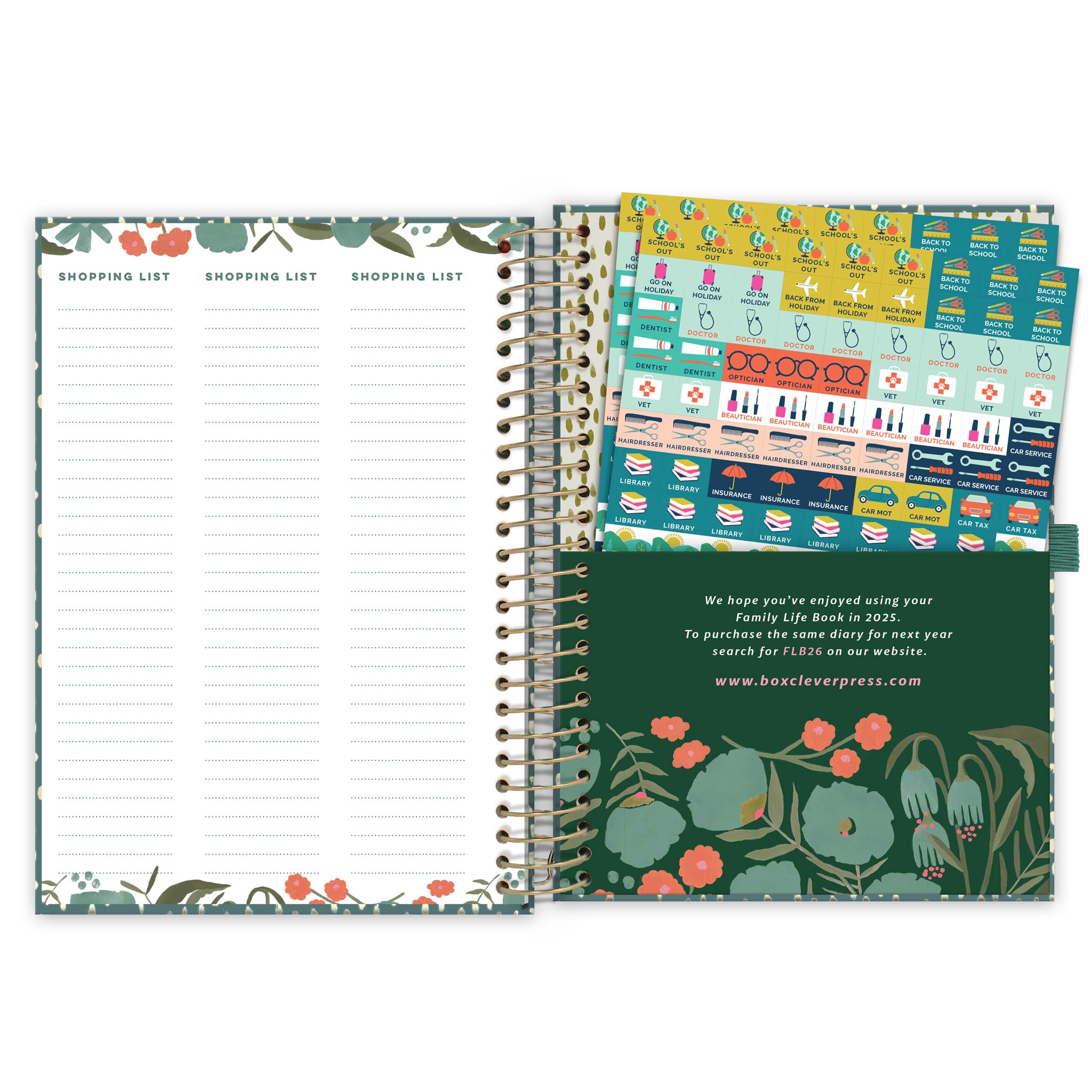 General Calendar and Diary Reminder Stickers