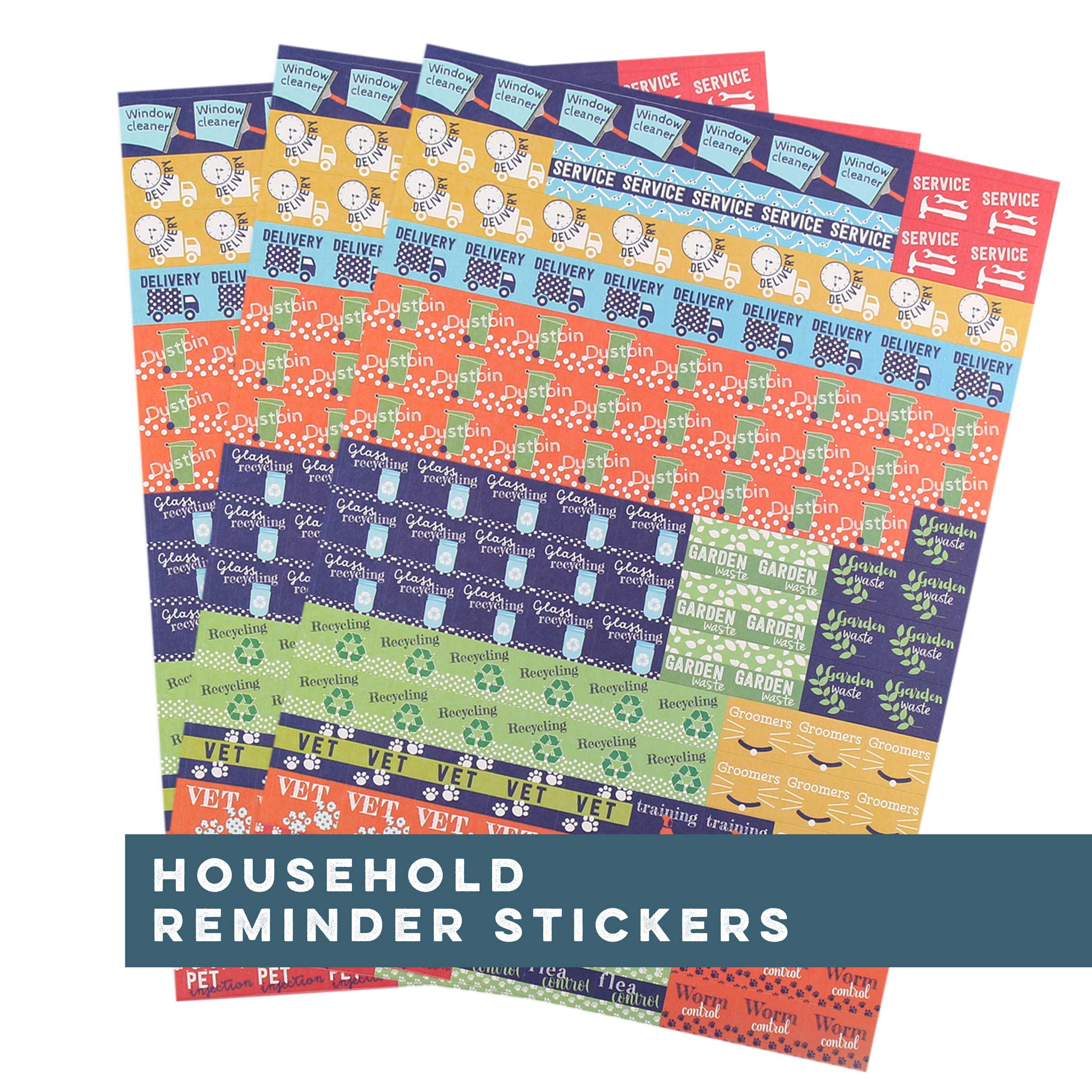 Household Calendar and Diary Reminder Stickers