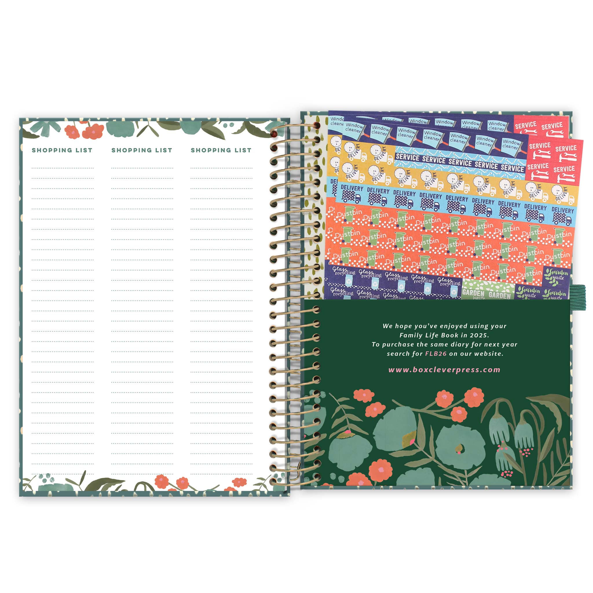 Household Calendar and Diary Reminder Stickers