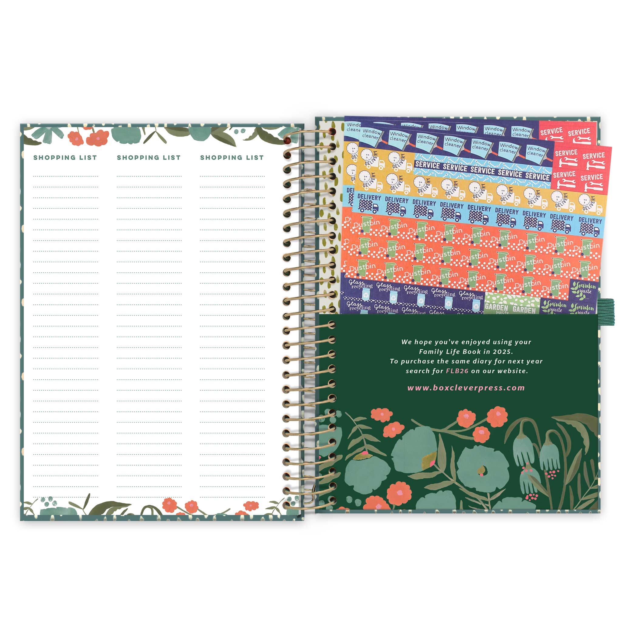 Household Calendar and Diary Reminder Stickers