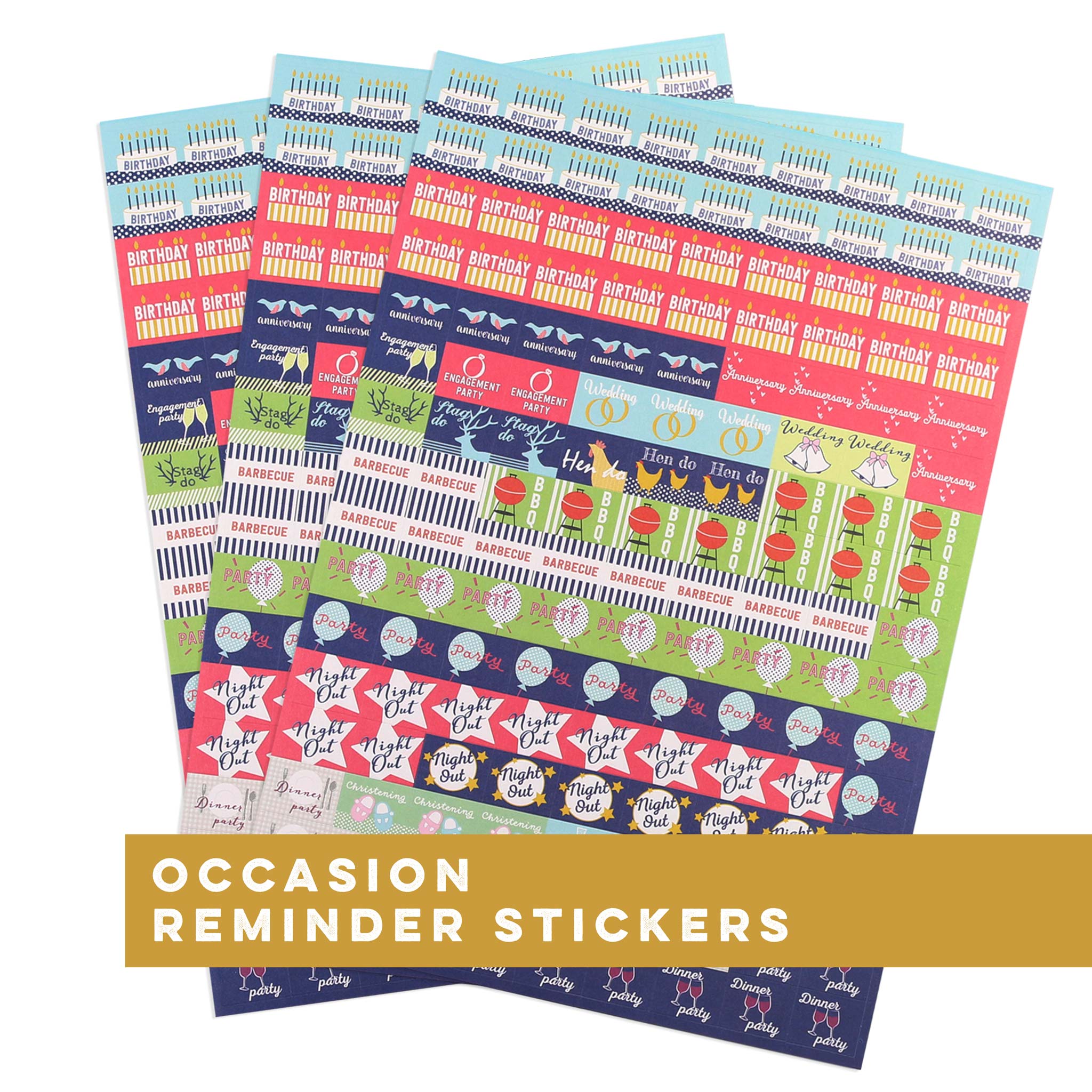 Occasions Calendar and Diary Reminder Stickers