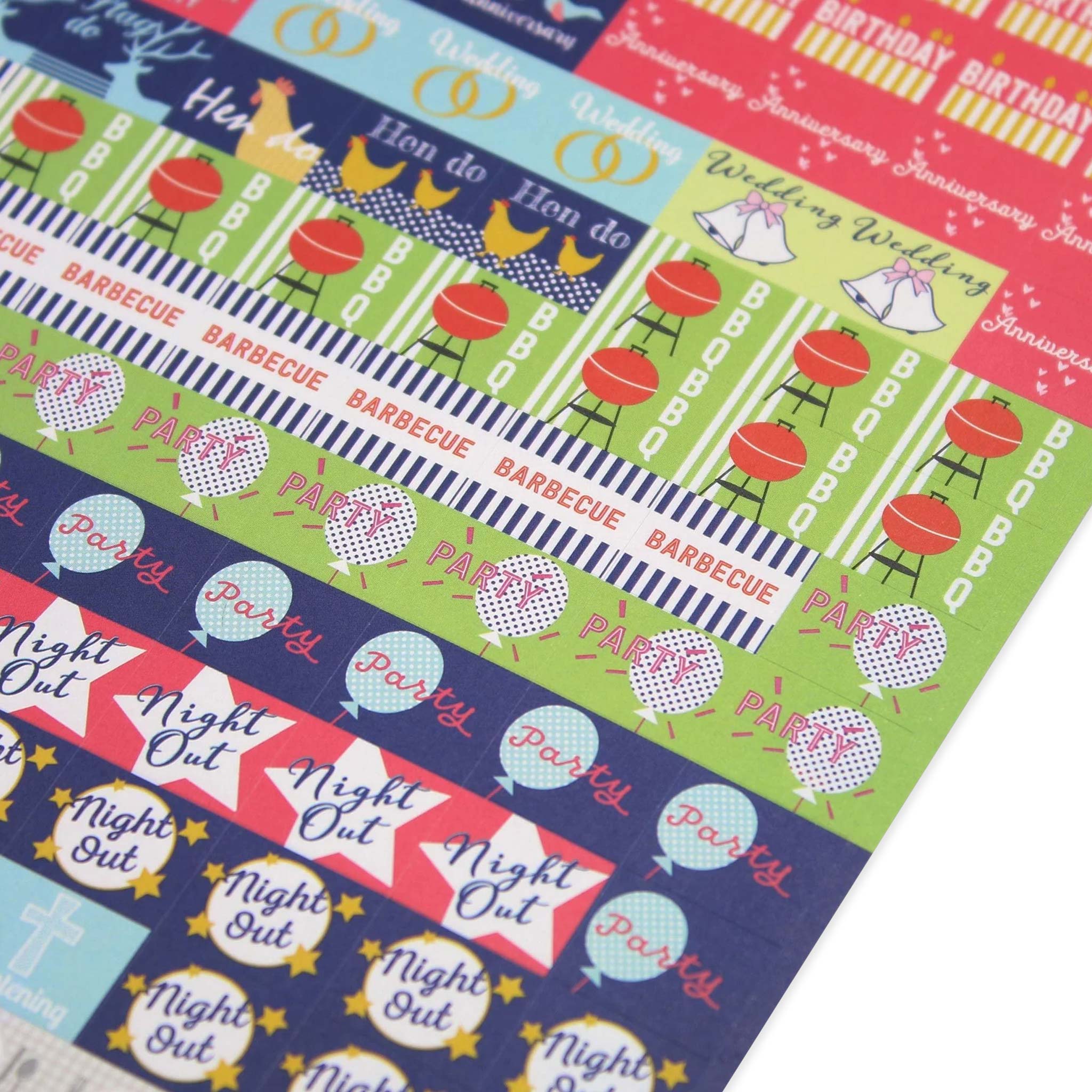 Occasions Calendar and Diary Reminder Stickers