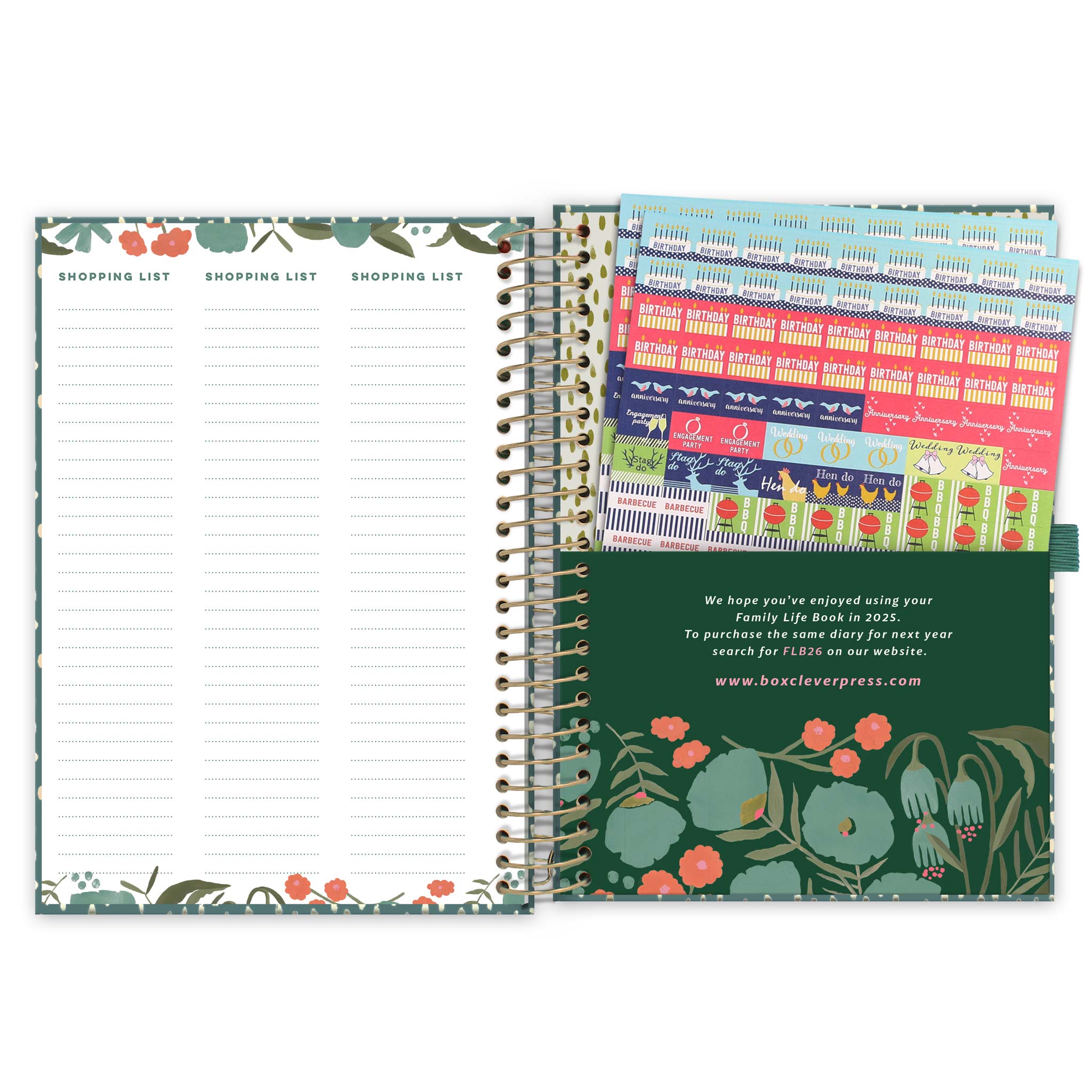 Occasions Calendar and Diary Reminder Stickers