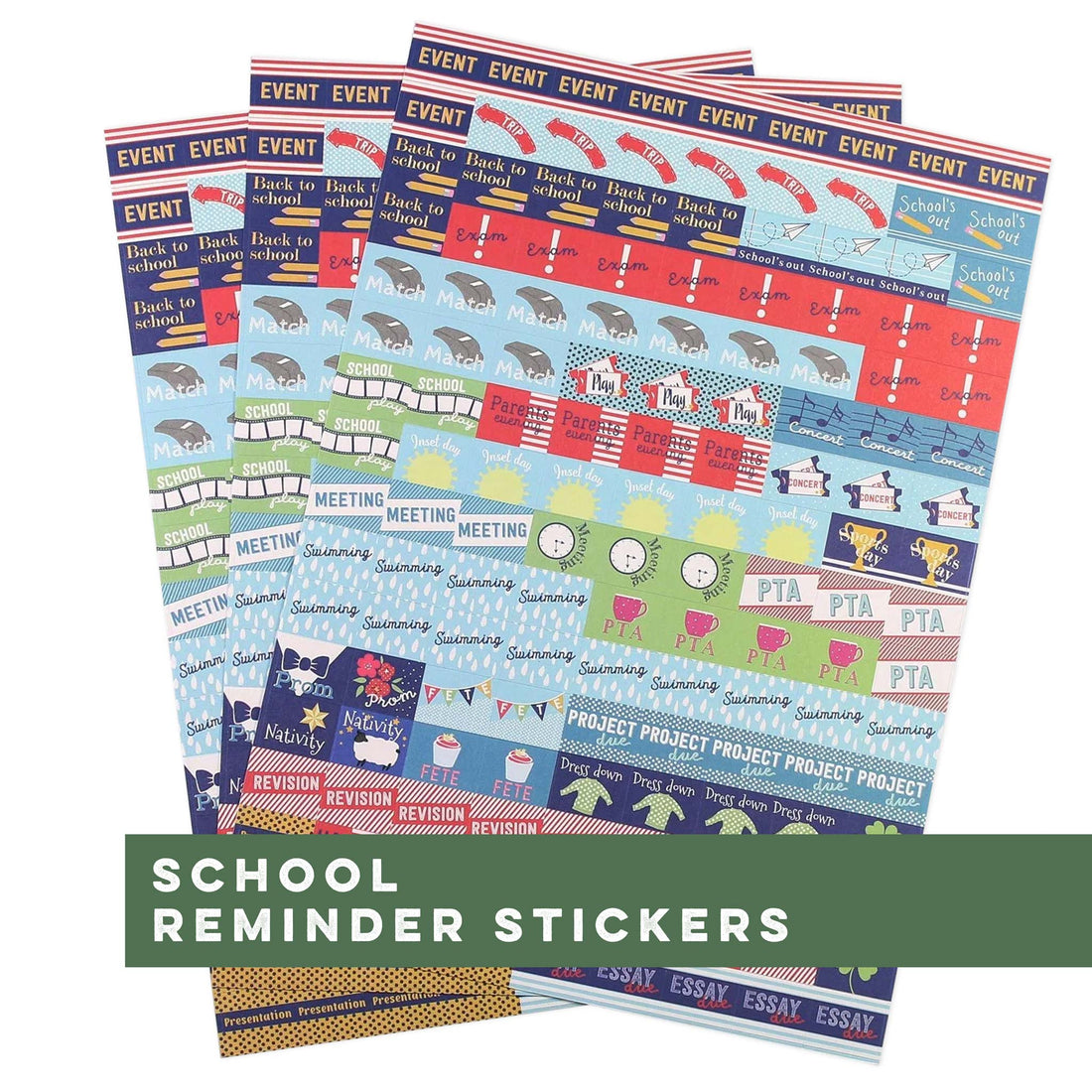 School Calendar and Diary Reminder Stickers