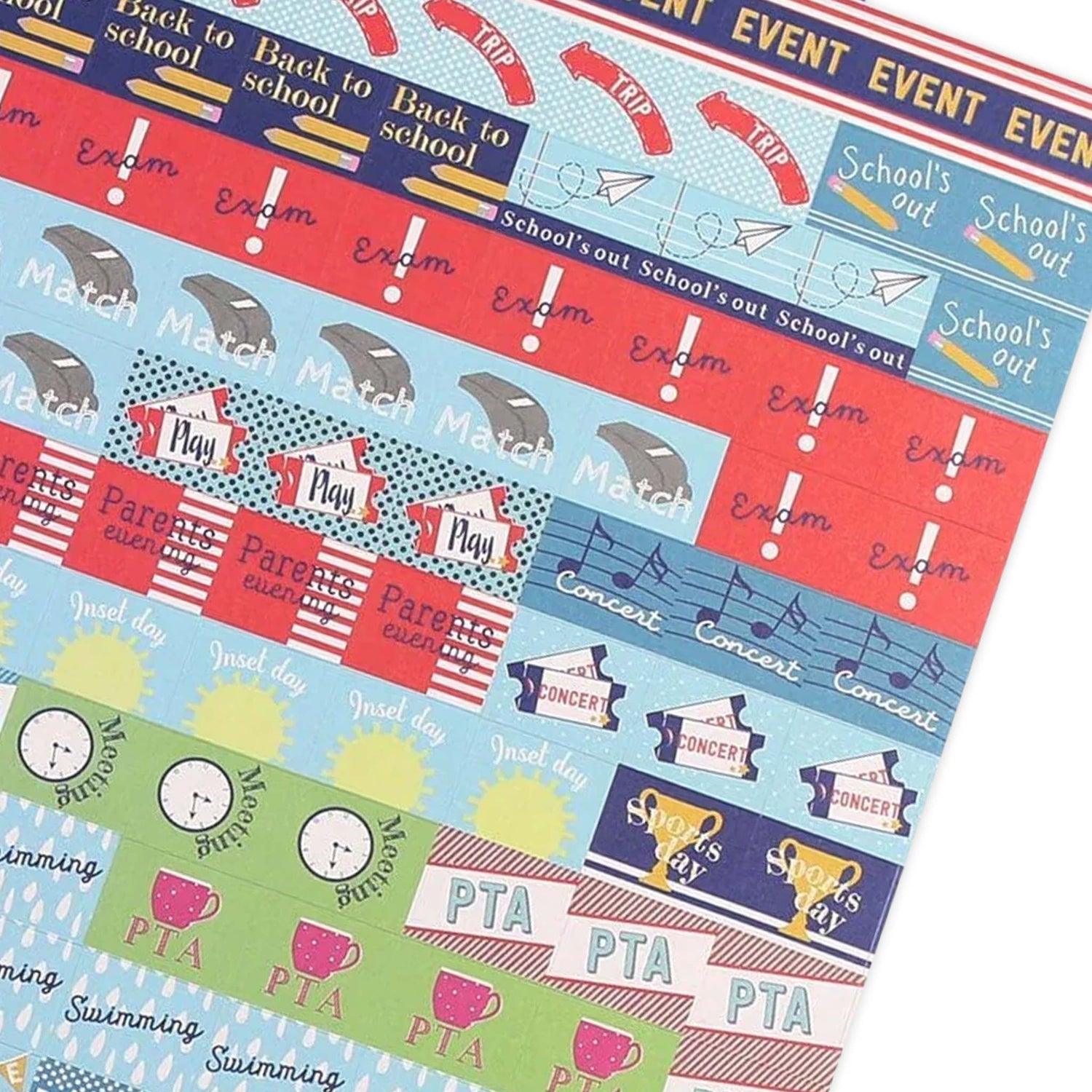 School Calendar and Diary Reminder Stickers