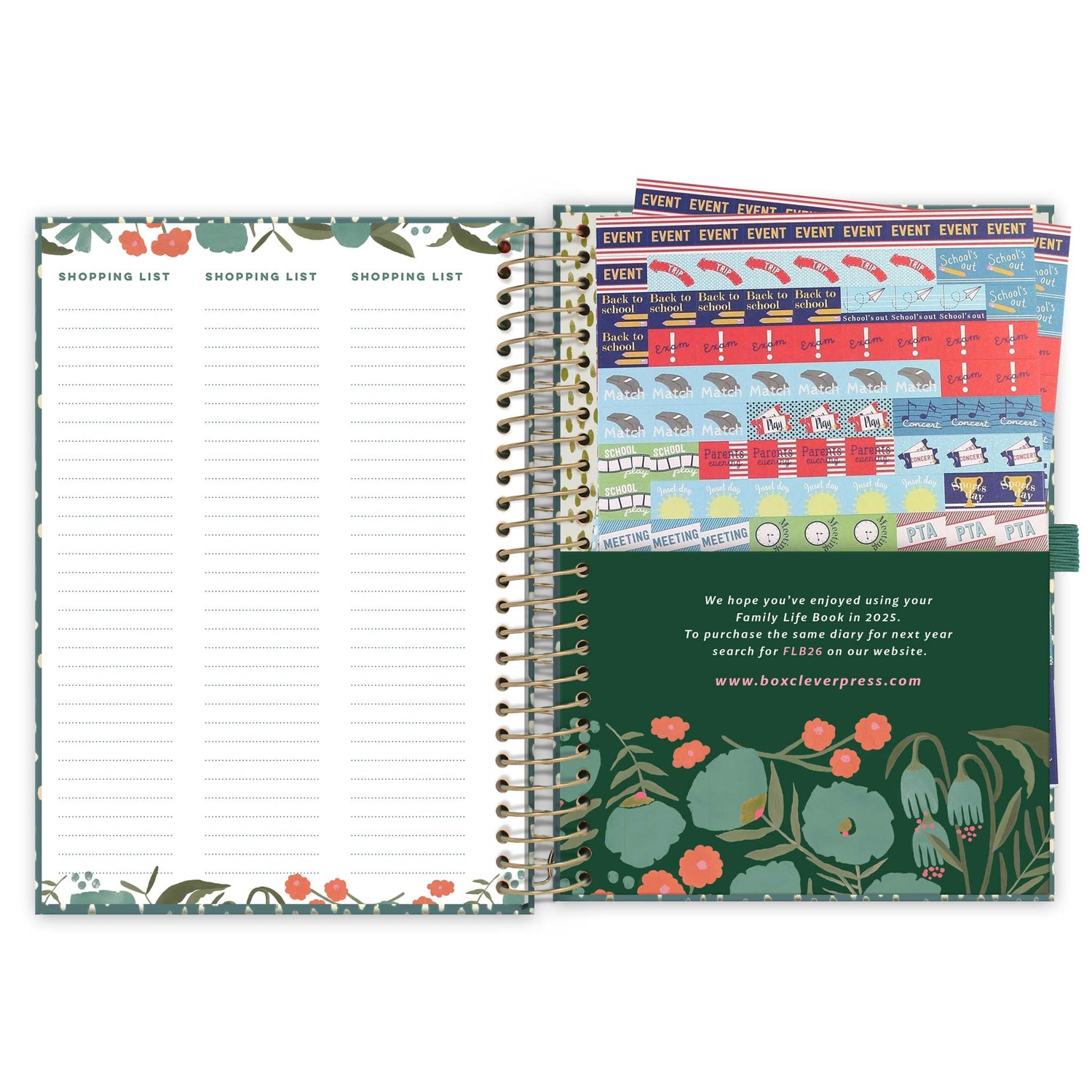 School Calendar and Diary Reminder Stickers