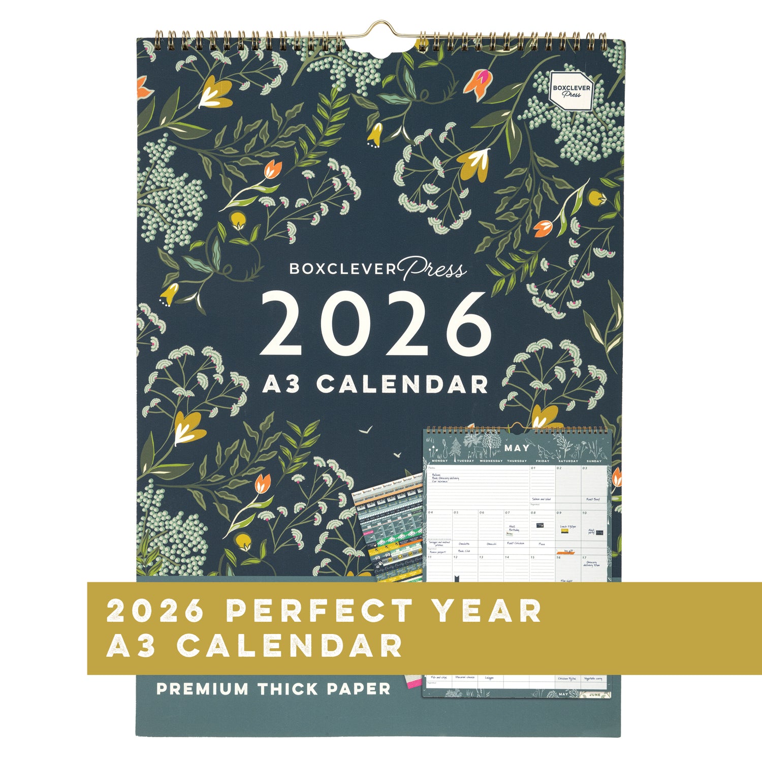 Perfect Year A3 Family Calendar 2026