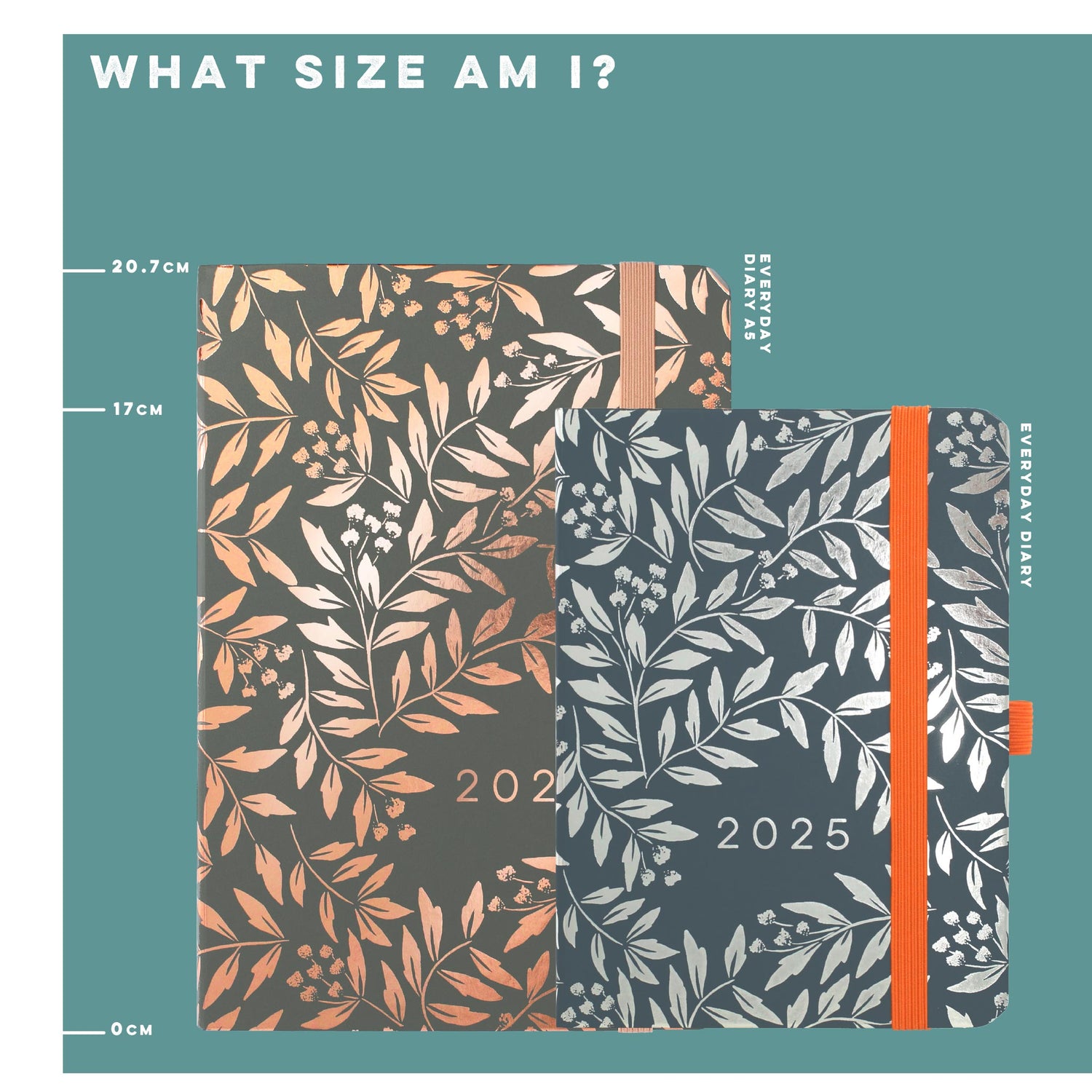 A size image showing an Everyday A5 Diary and an Everyday Diary.