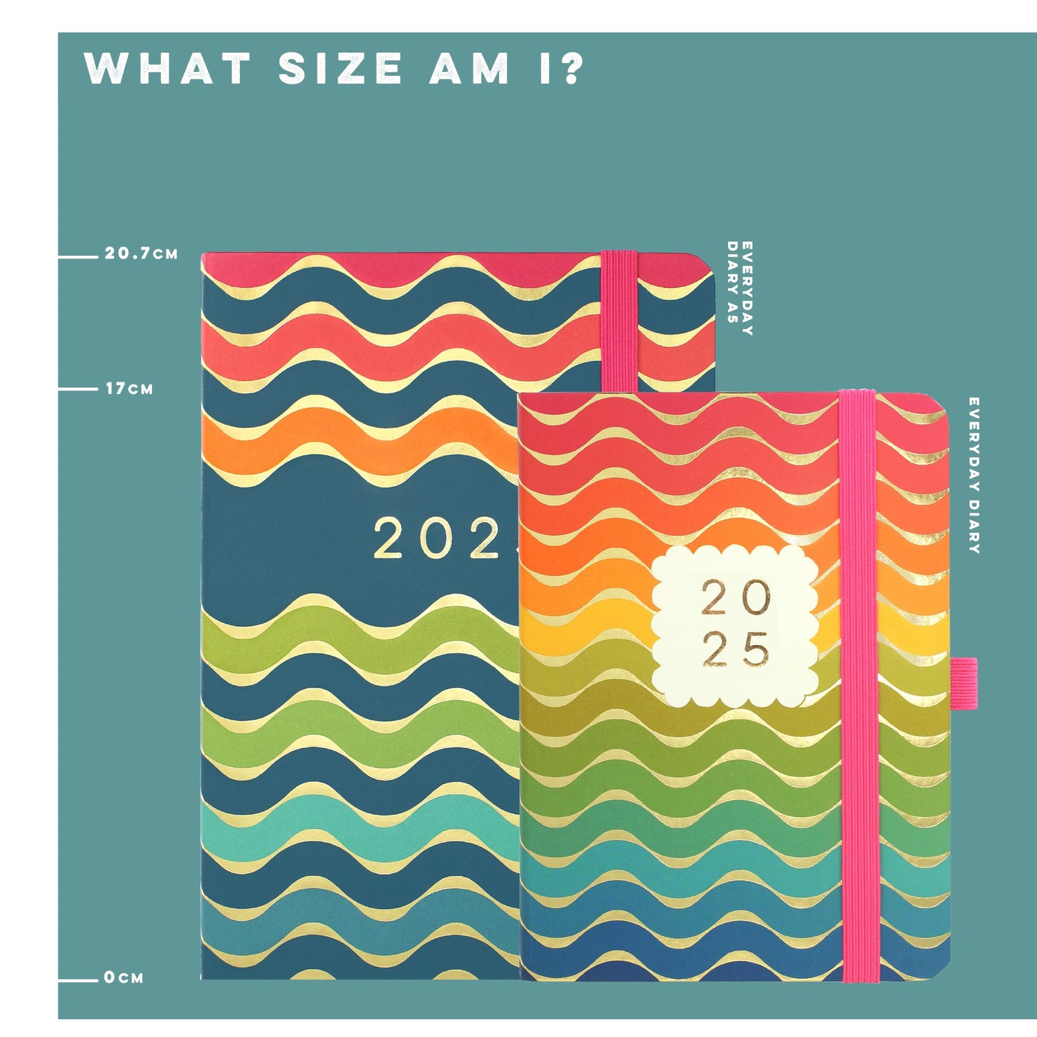 A size image showing an Everyday A5 Diary and an Everyday Diary.