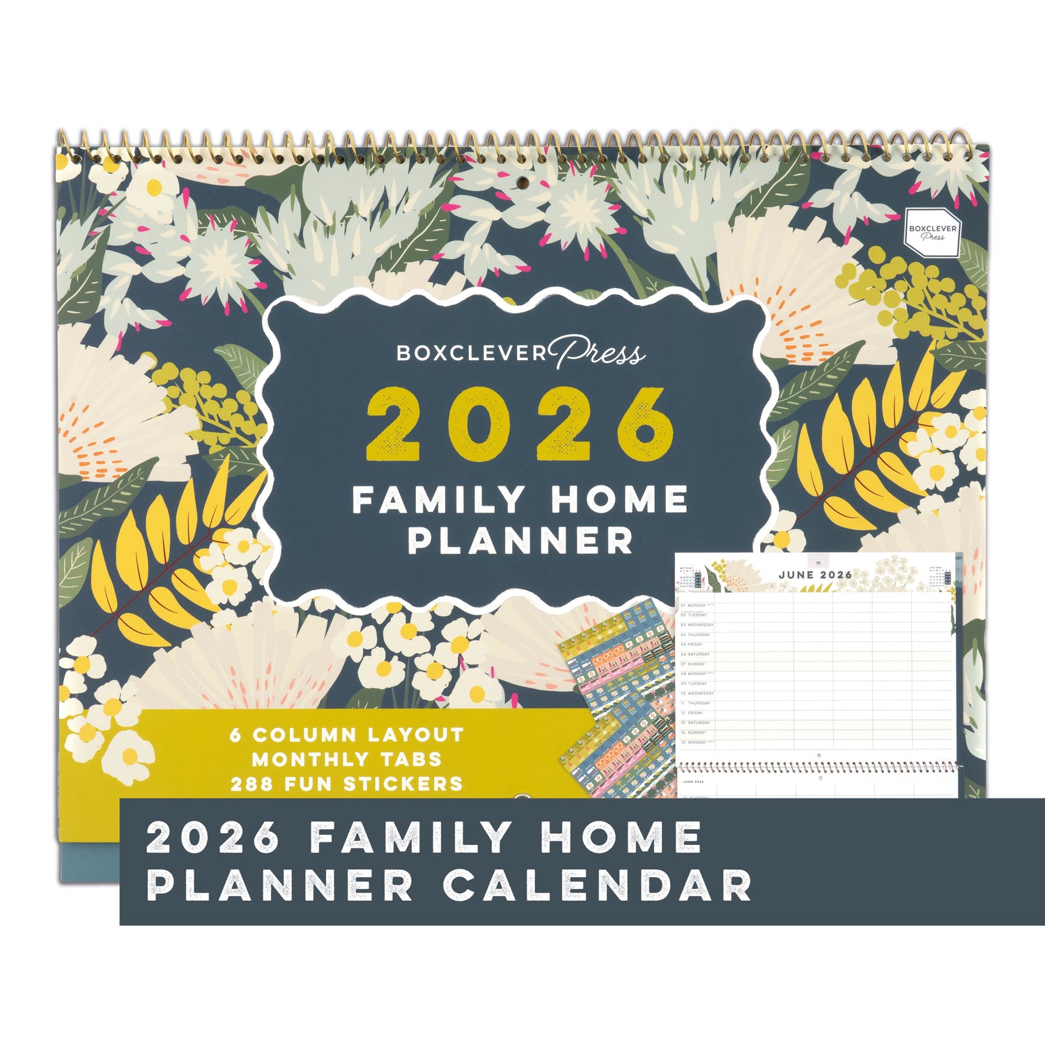 Family Home Planner Calendar 2026