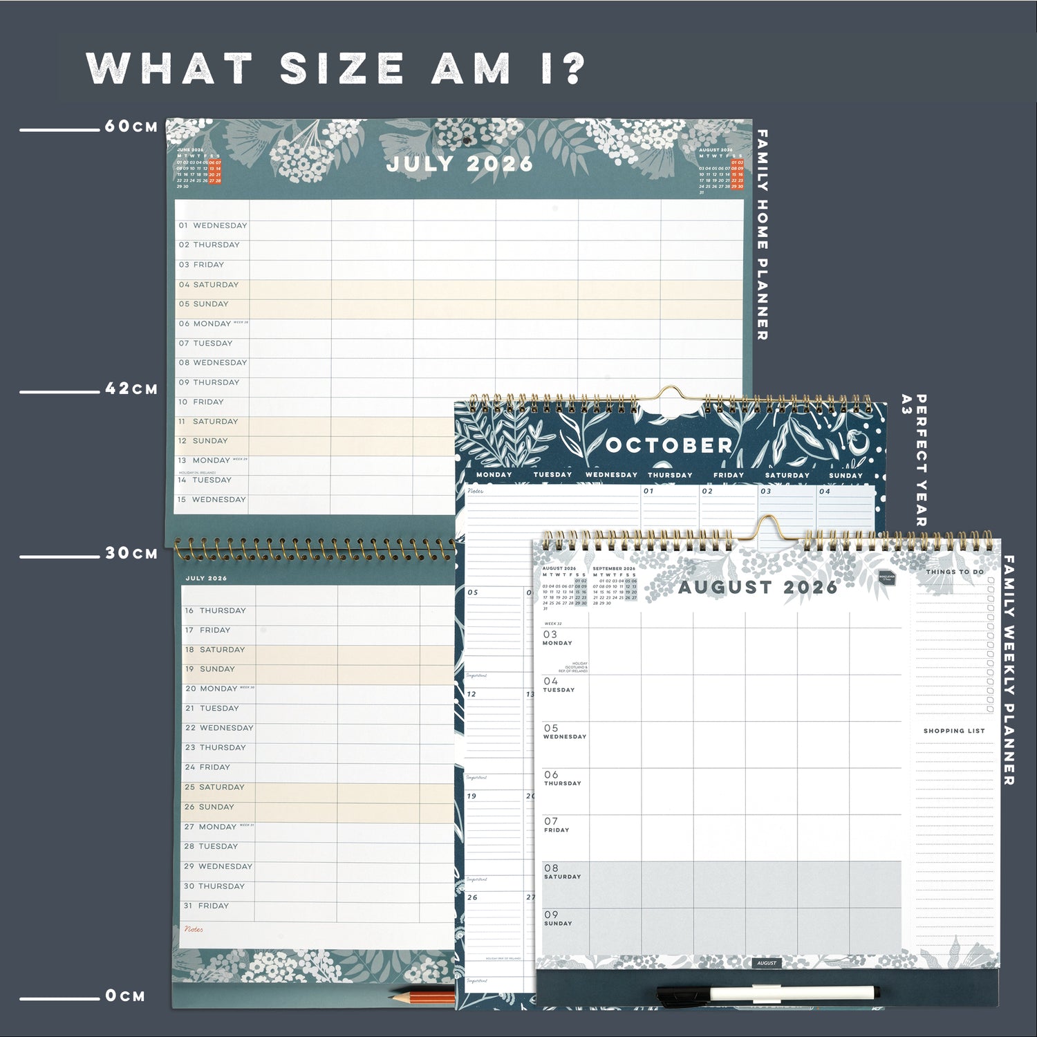 Family Home Planner Calendar 2026