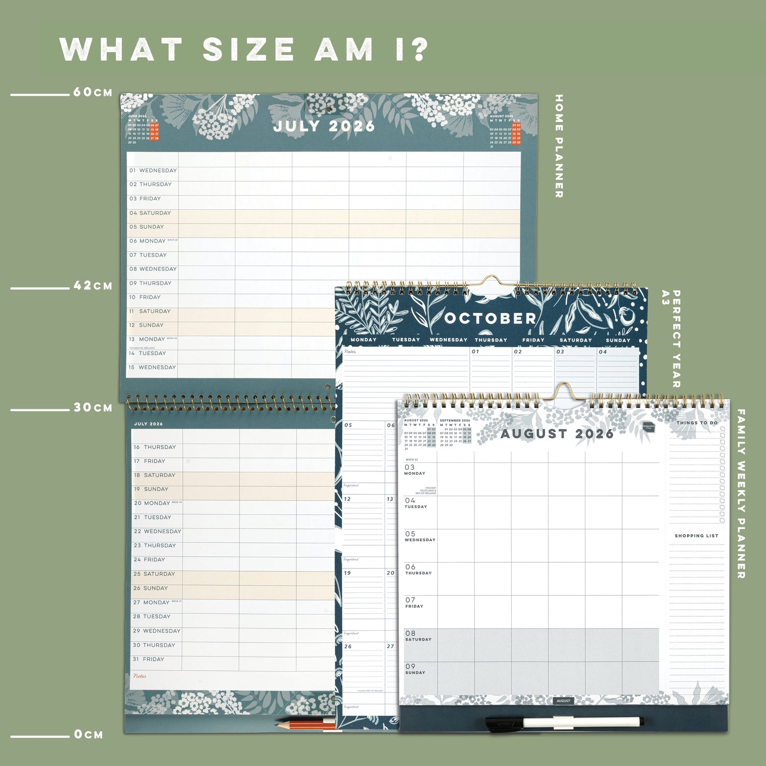 Family Weekly Planner Calendar 2026