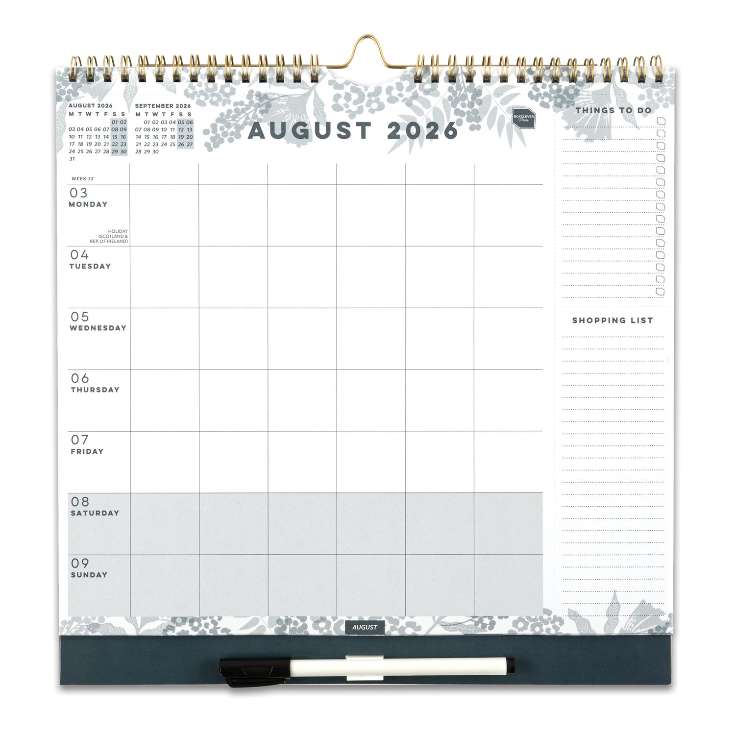 Family Weekly Planner Calendar 2026