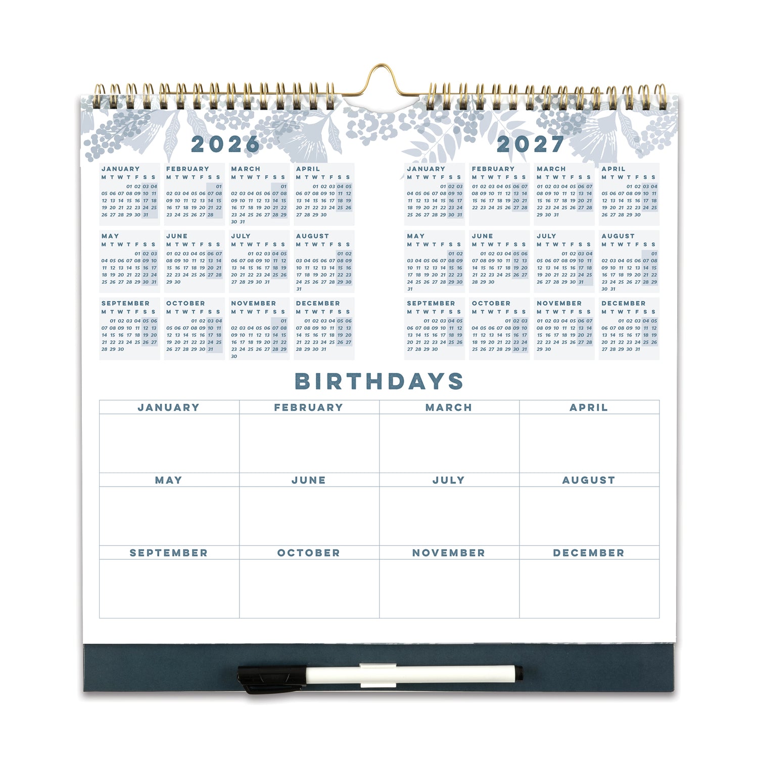Family Weekly Planner Calendar 2026