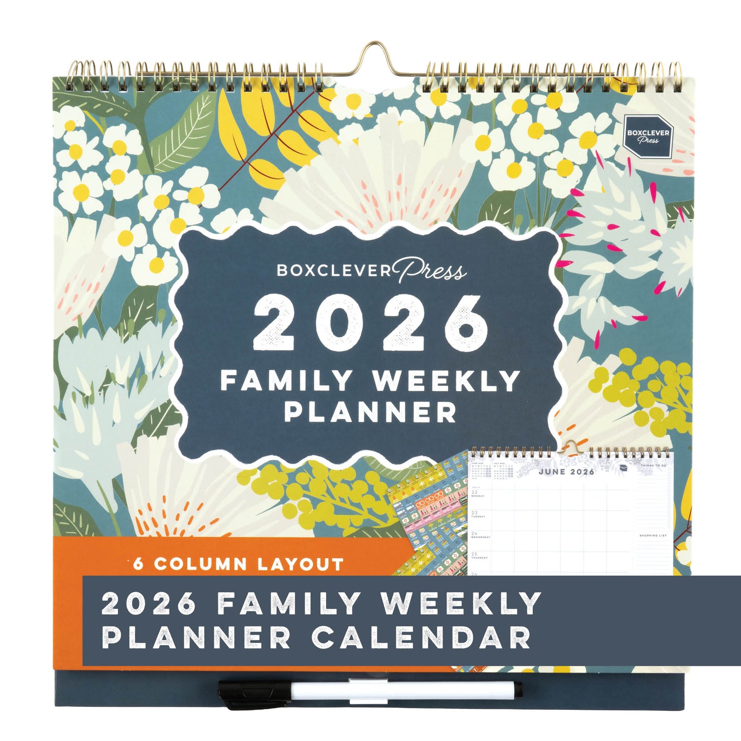 Family Weekly Planner Calendar 2026
