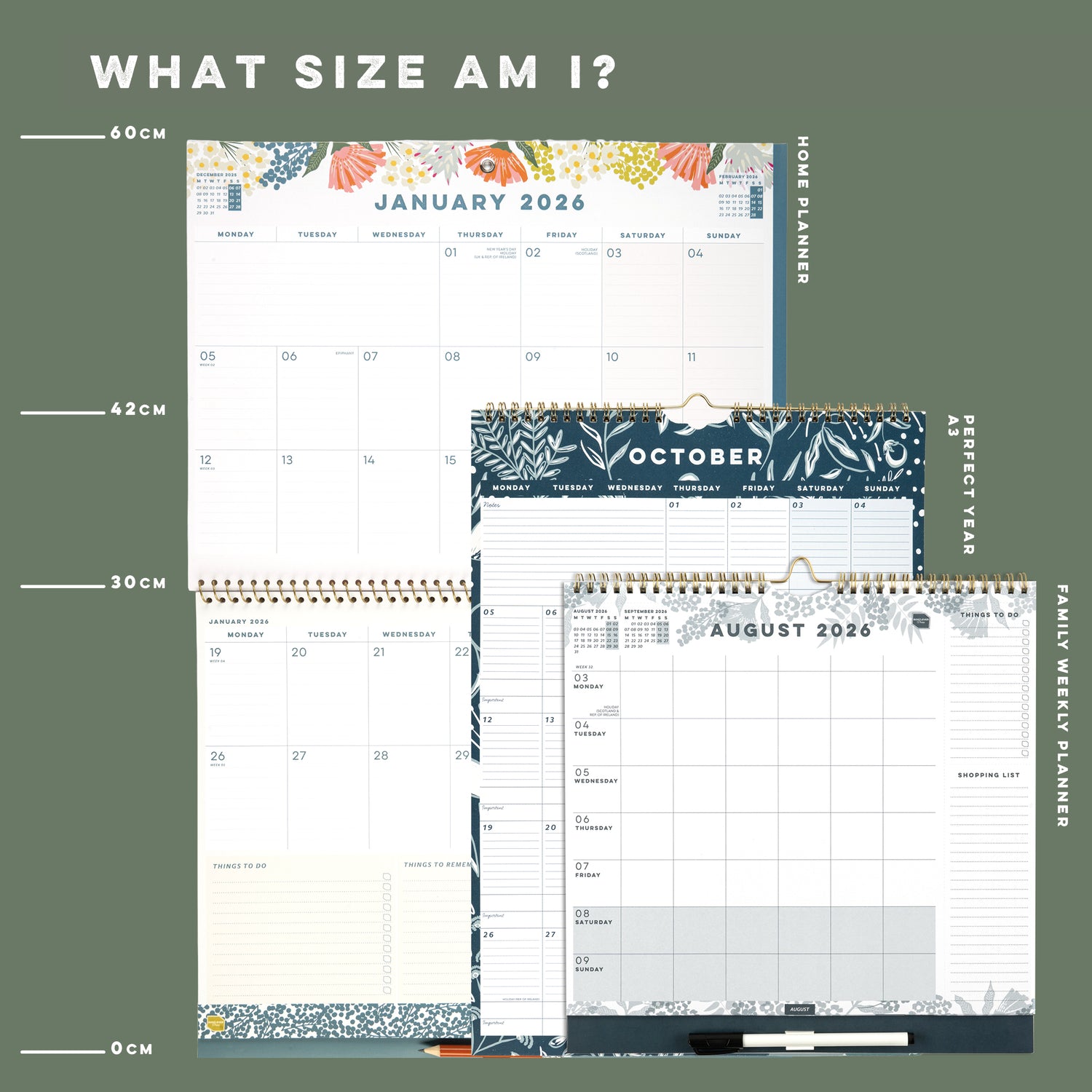 Home Planner Calendar 2026