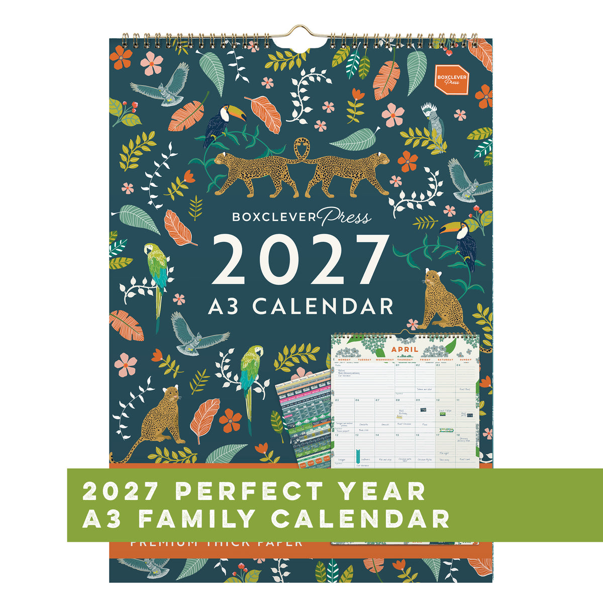 Perfect Year A3 Family Calendar 2027