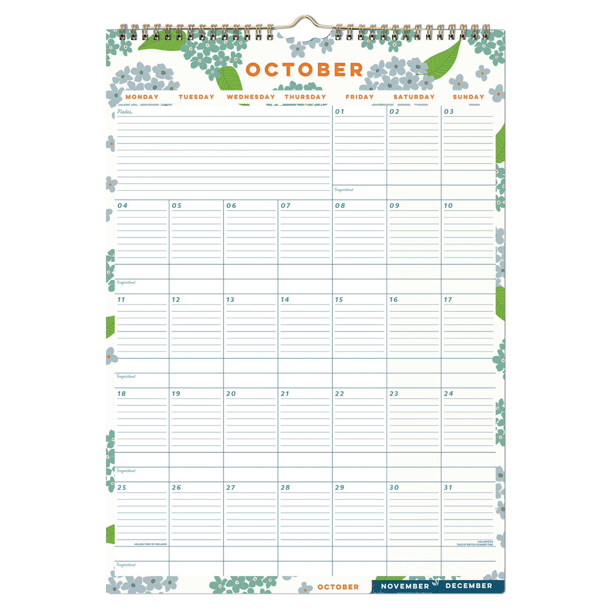 Perfect Year A3 Family Calendar 2027