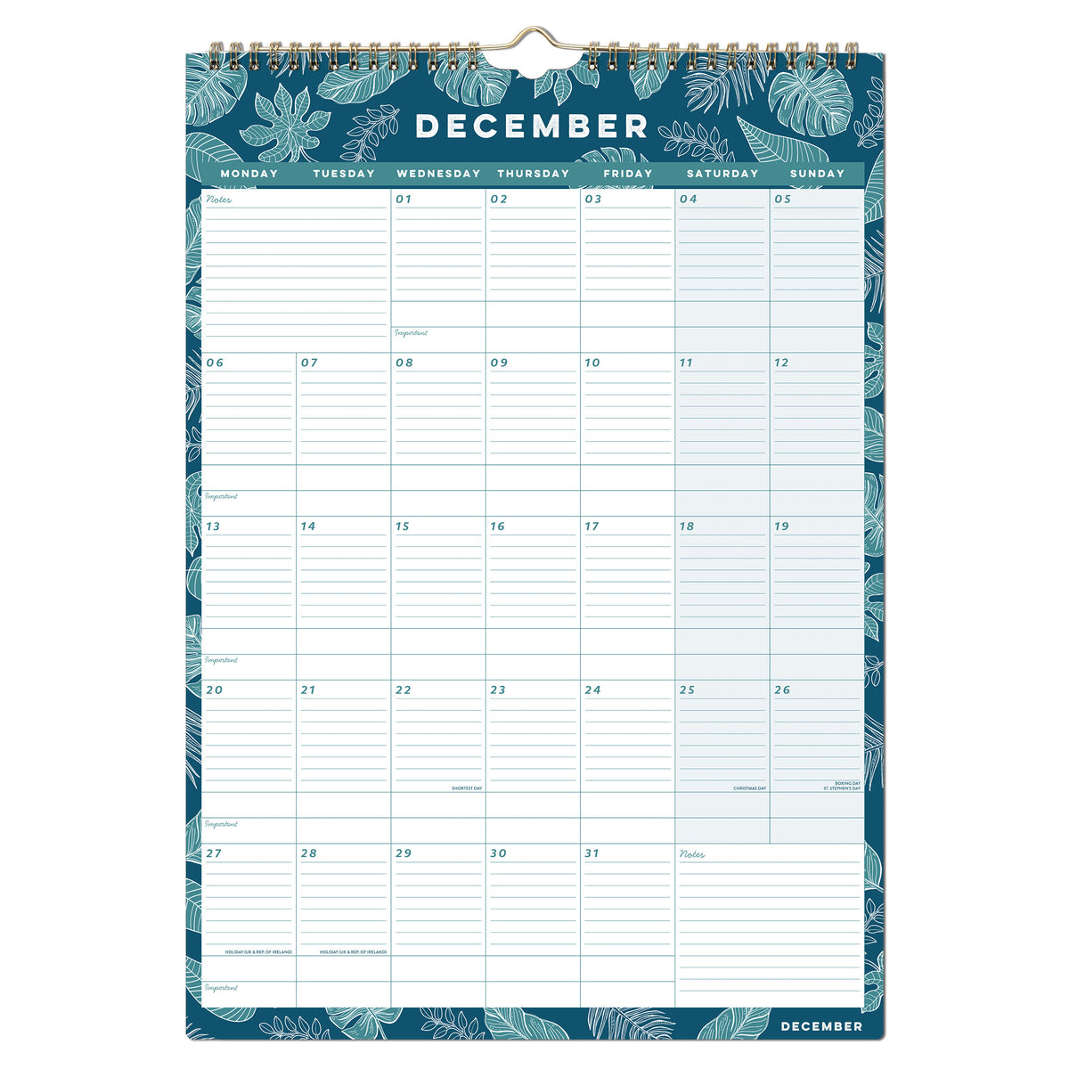 Perfect Year A3 Family Calendar 2027