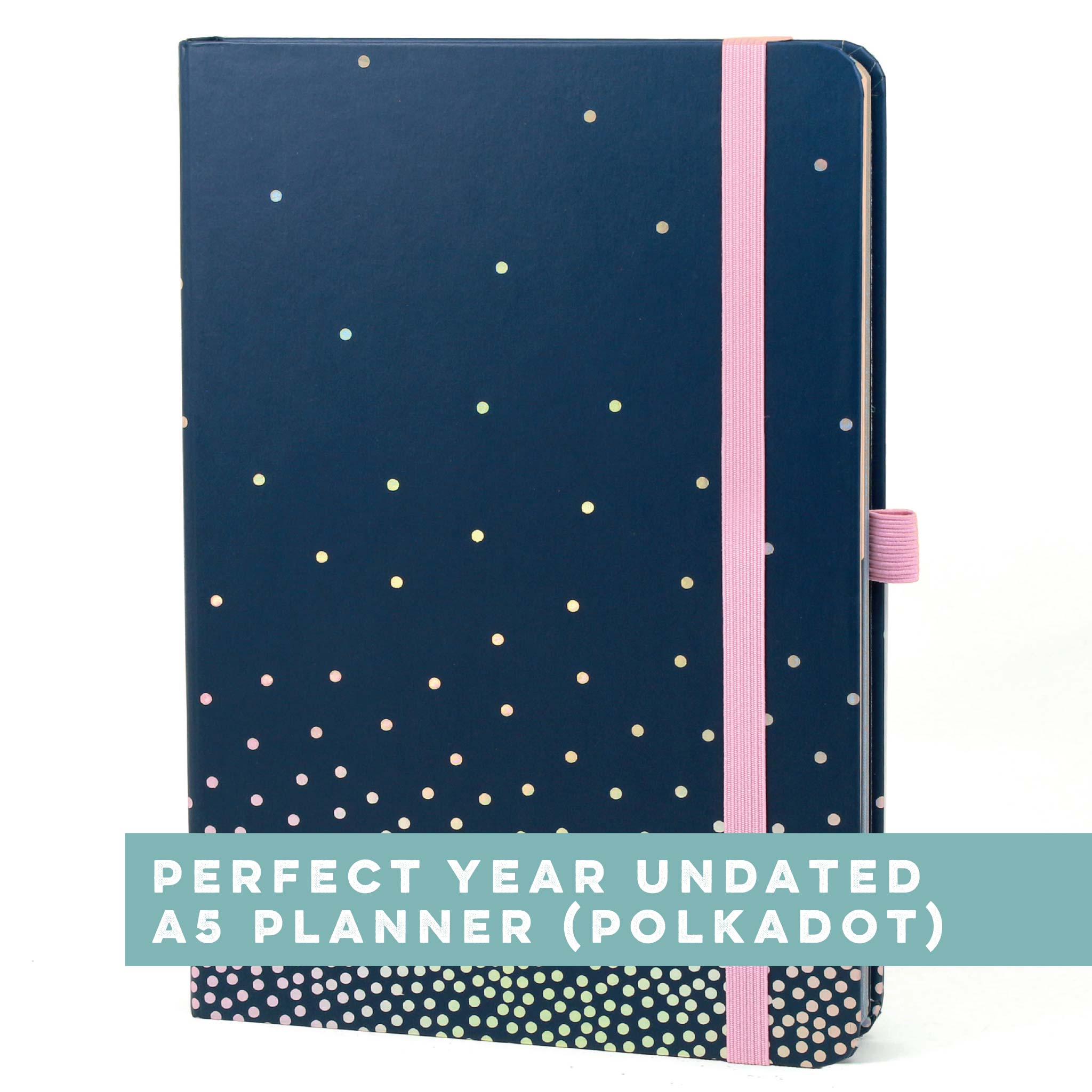 Perfect Year Undated A5 Planner (Polkadot)