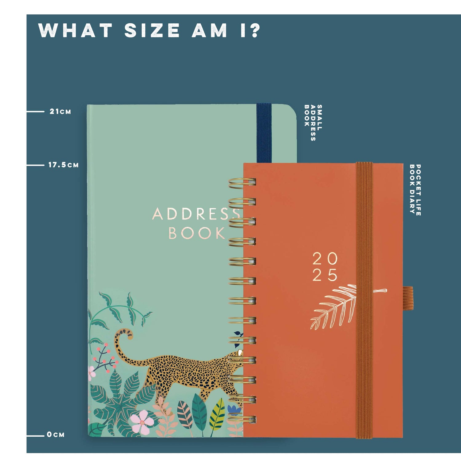 A small address book  against a pocket life diary to show it&