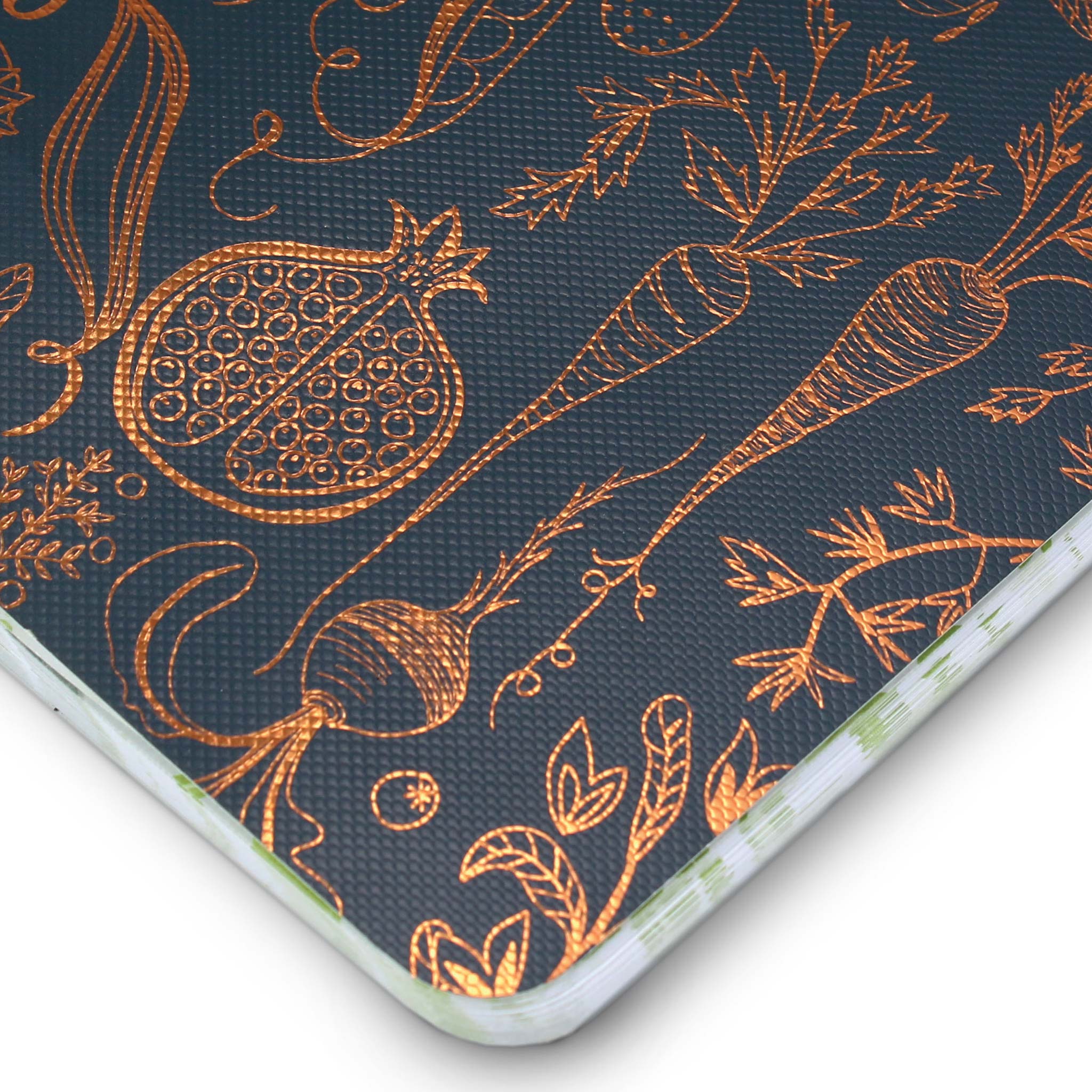 Food journal with flexible, wipe-cleancover.