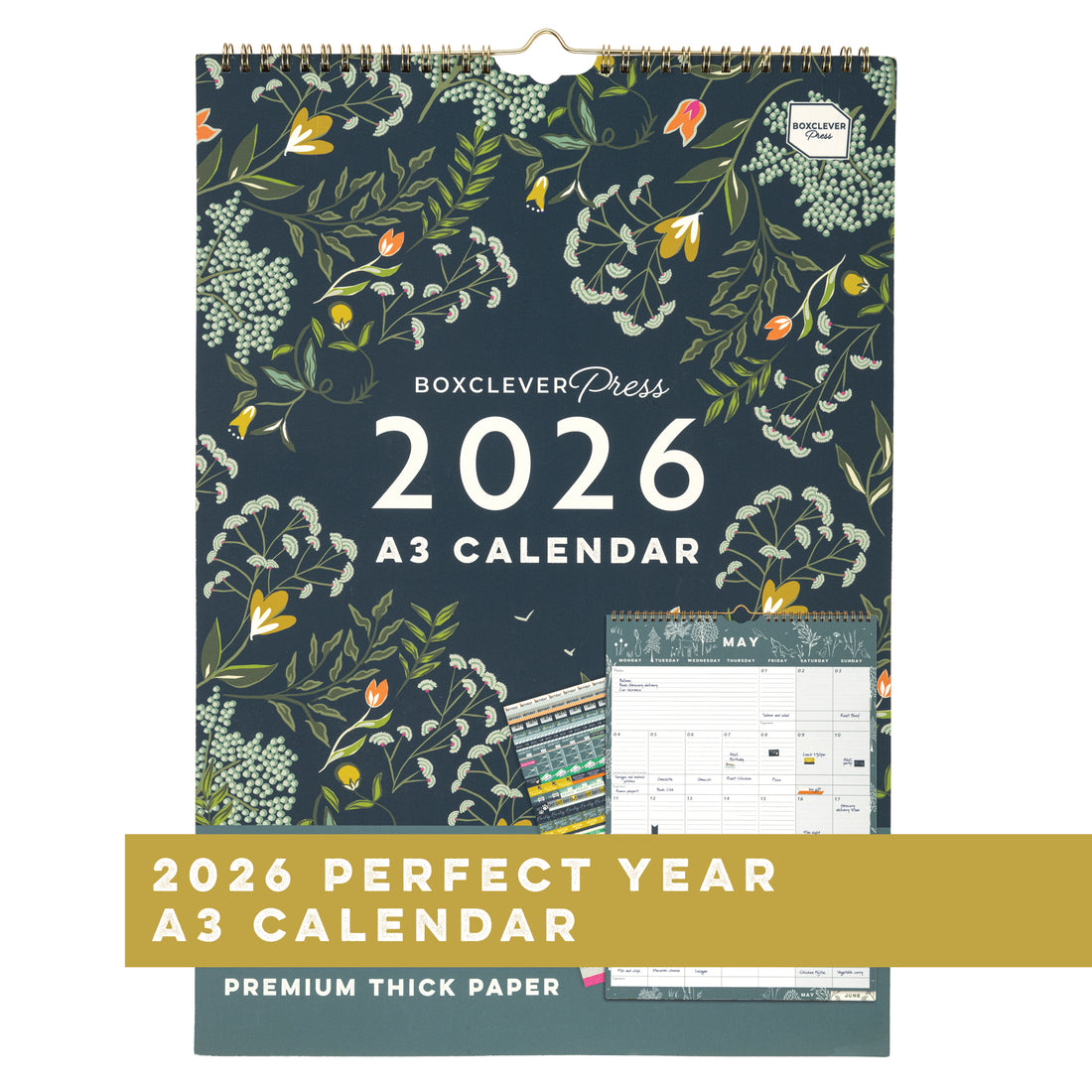 Perfect Year A3 Family Calendar 2026