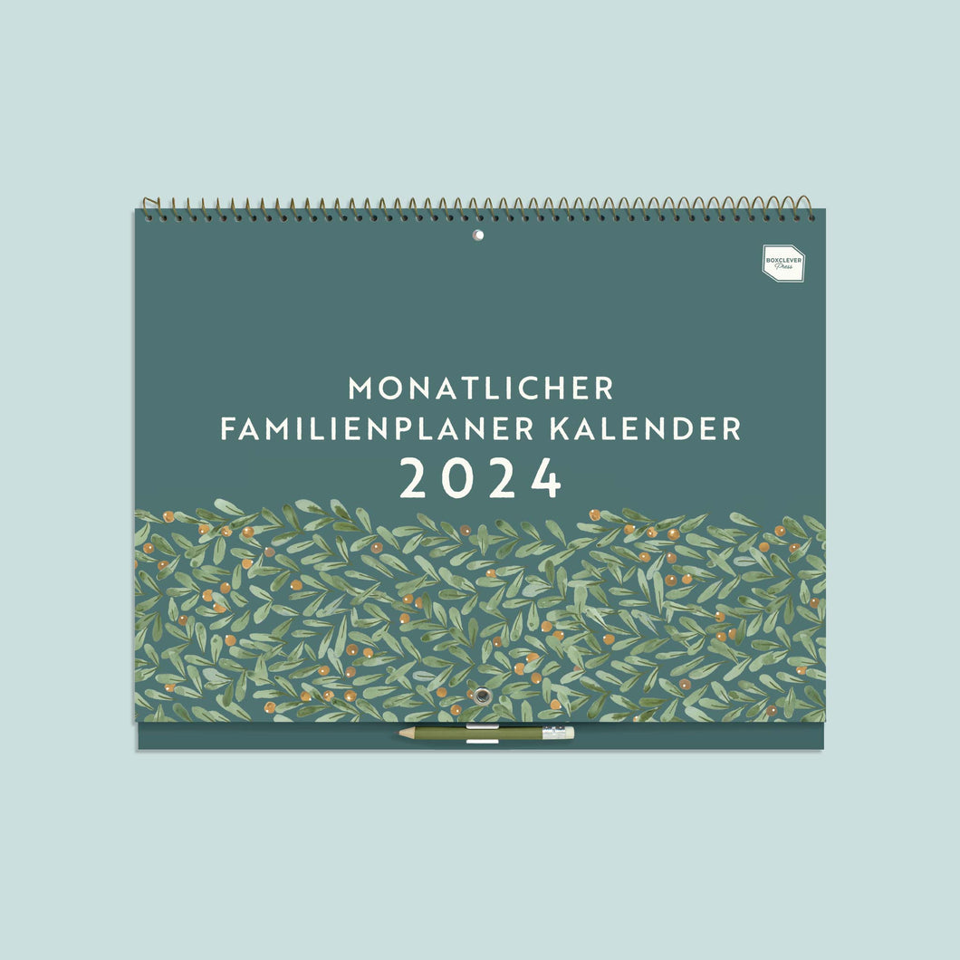 Monatlicher Familienplaner 2023 2024 - German Language