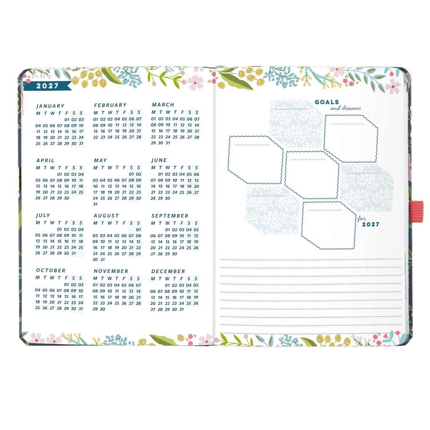 Everyday A5 Week to View Diary 2027