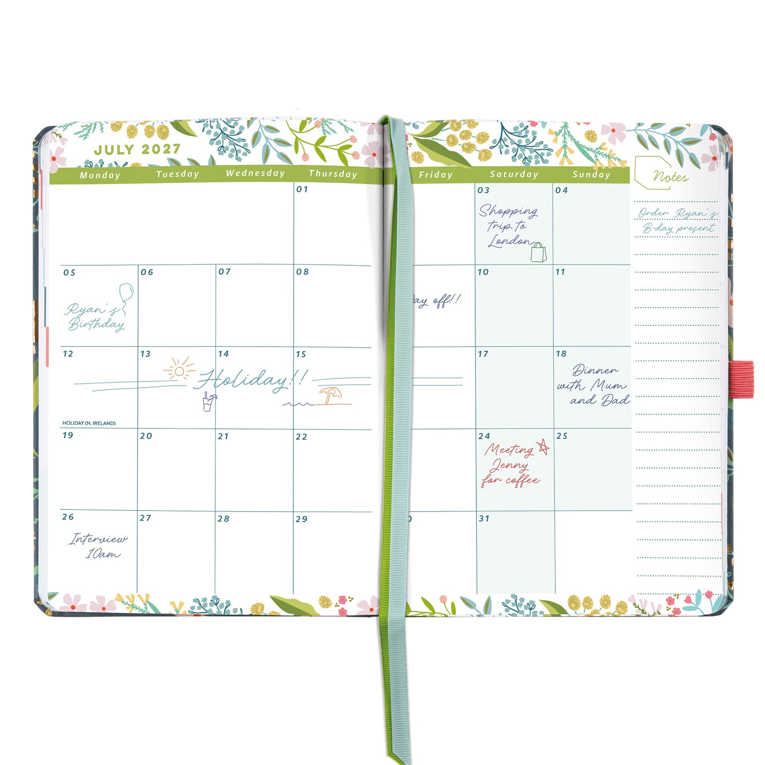 Everyday A5 Week to View Diary 2027