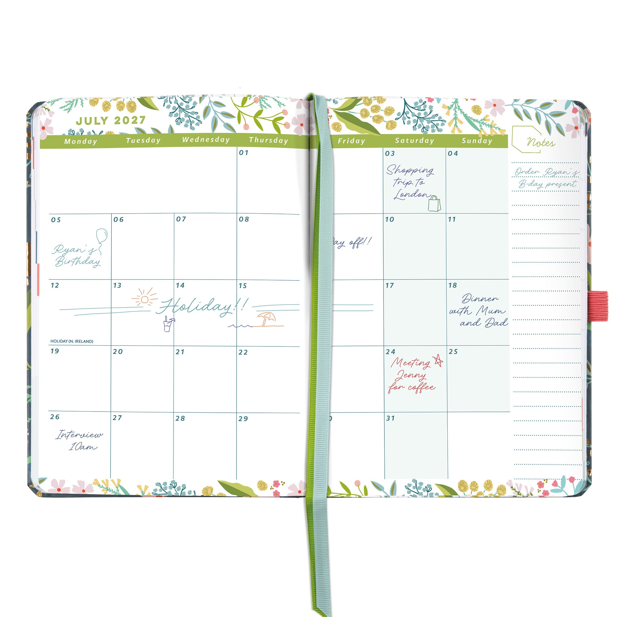 Everyday A5 Week to View Diary 2027