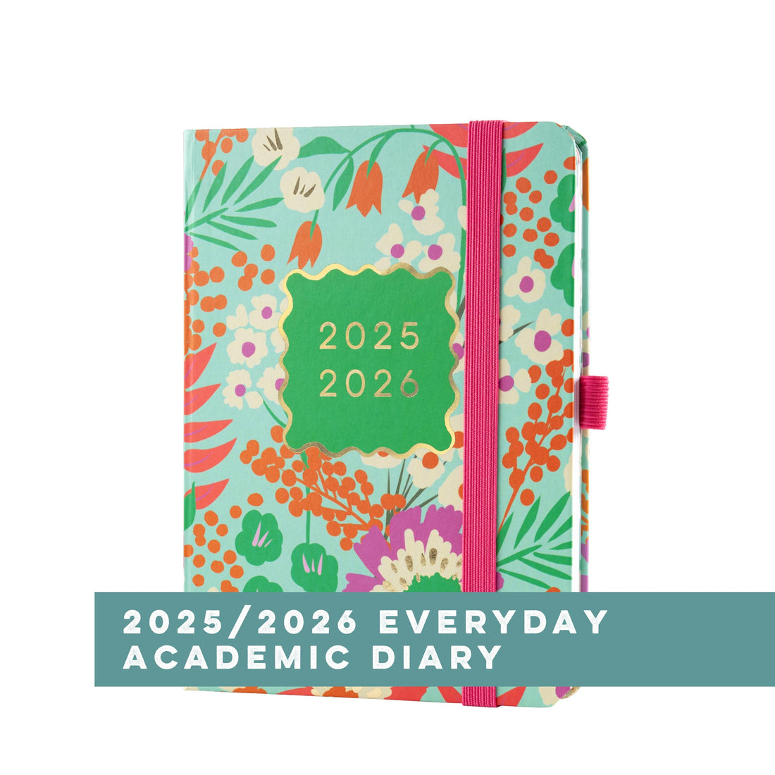 Boxclever Press Everyday Academic Planner 2025 2026 in a floral design. 