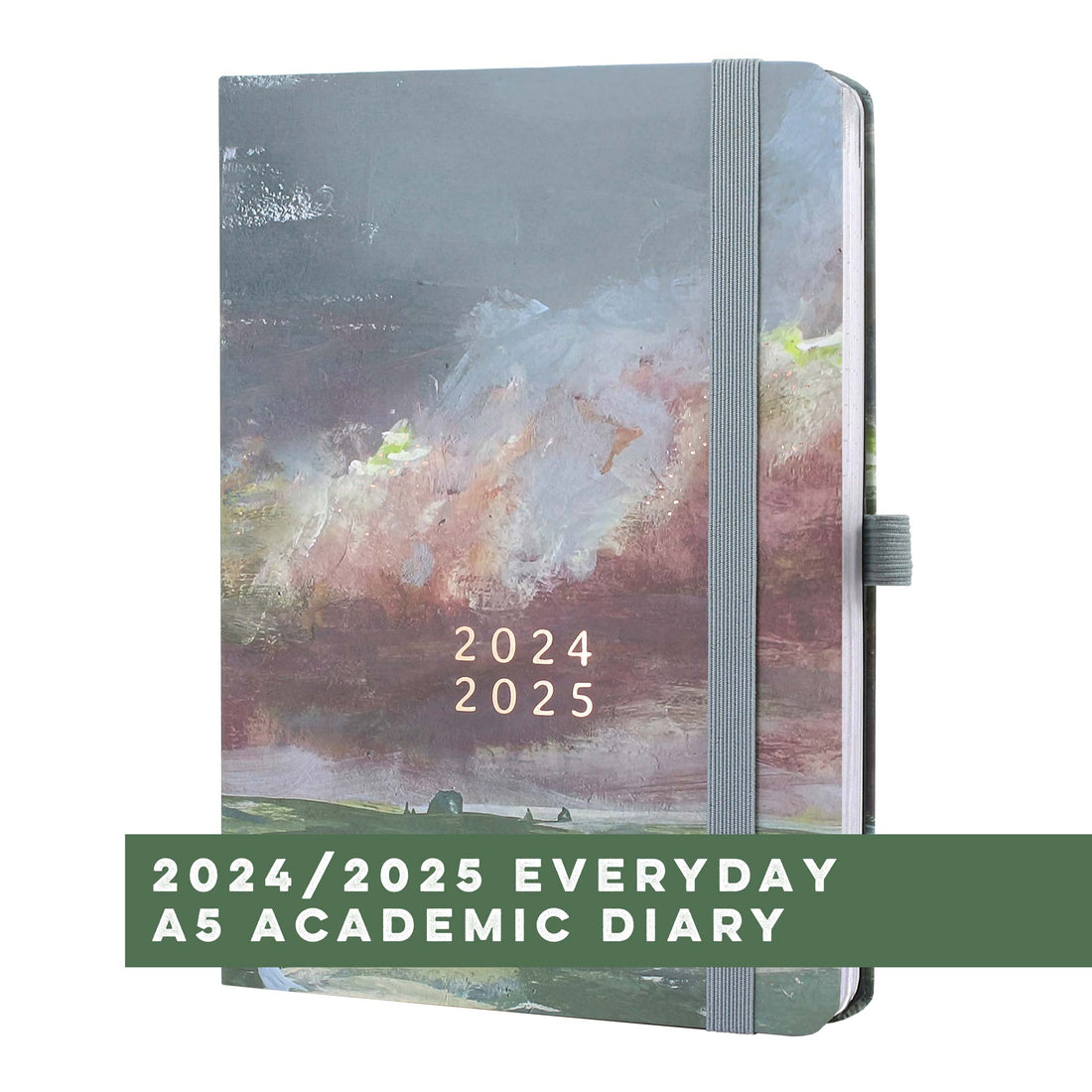 Boxclever Press Everyday Academic A5 Diary 2024 2025 with cloud design