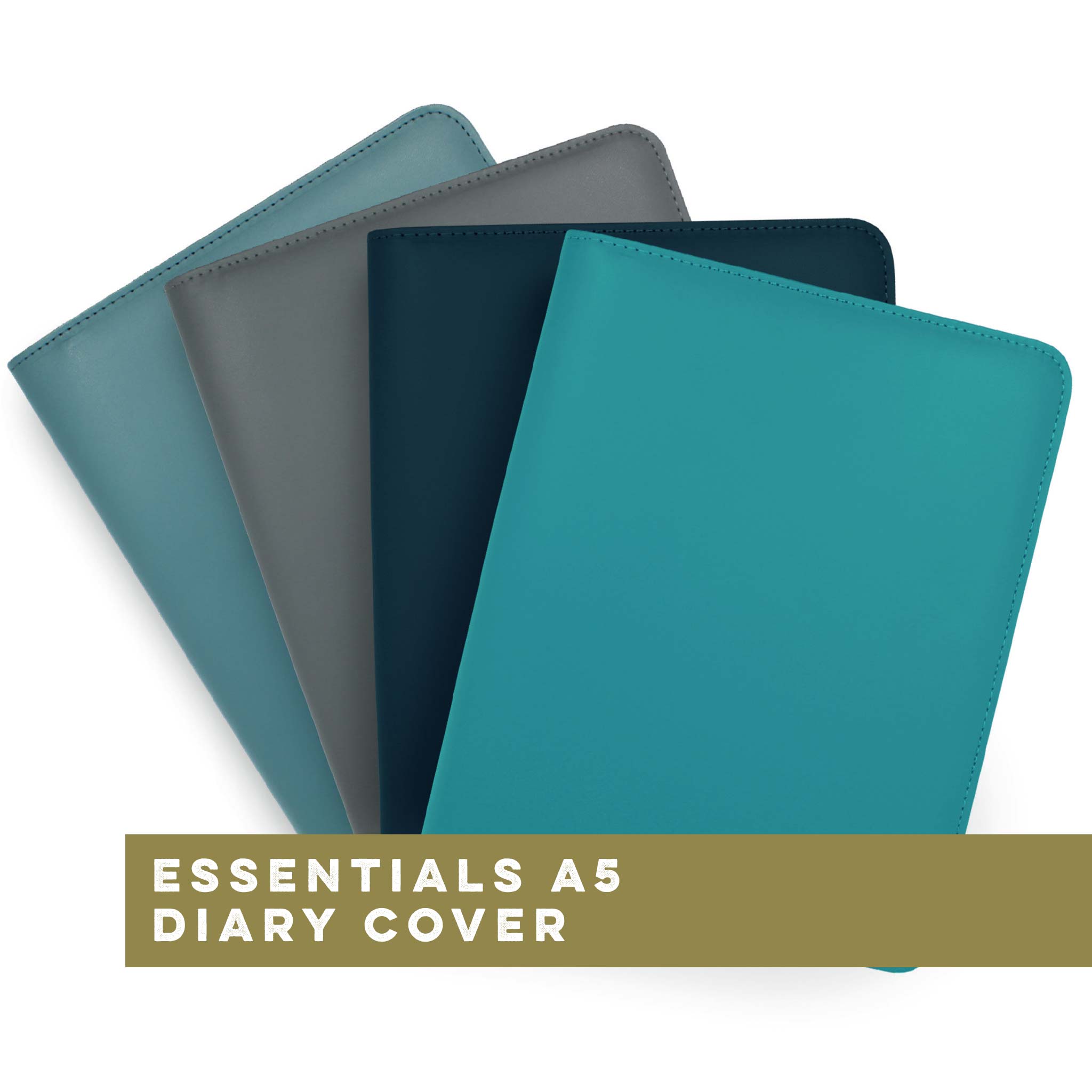 Essentials A5 Diary Cover I A5 Full-Zip Cover with Internal Pocket ...