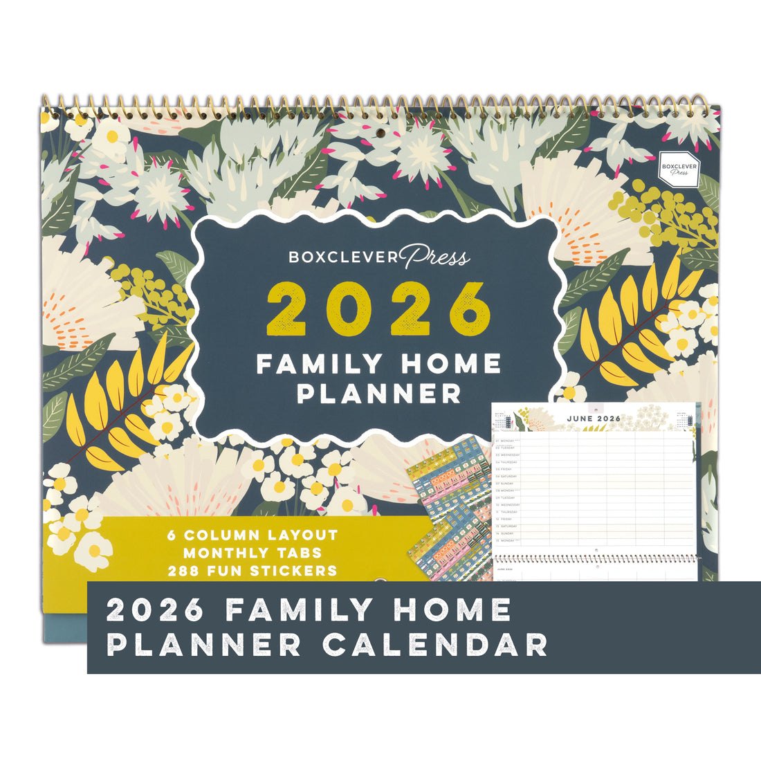 Family Home Planner Calendar 2026