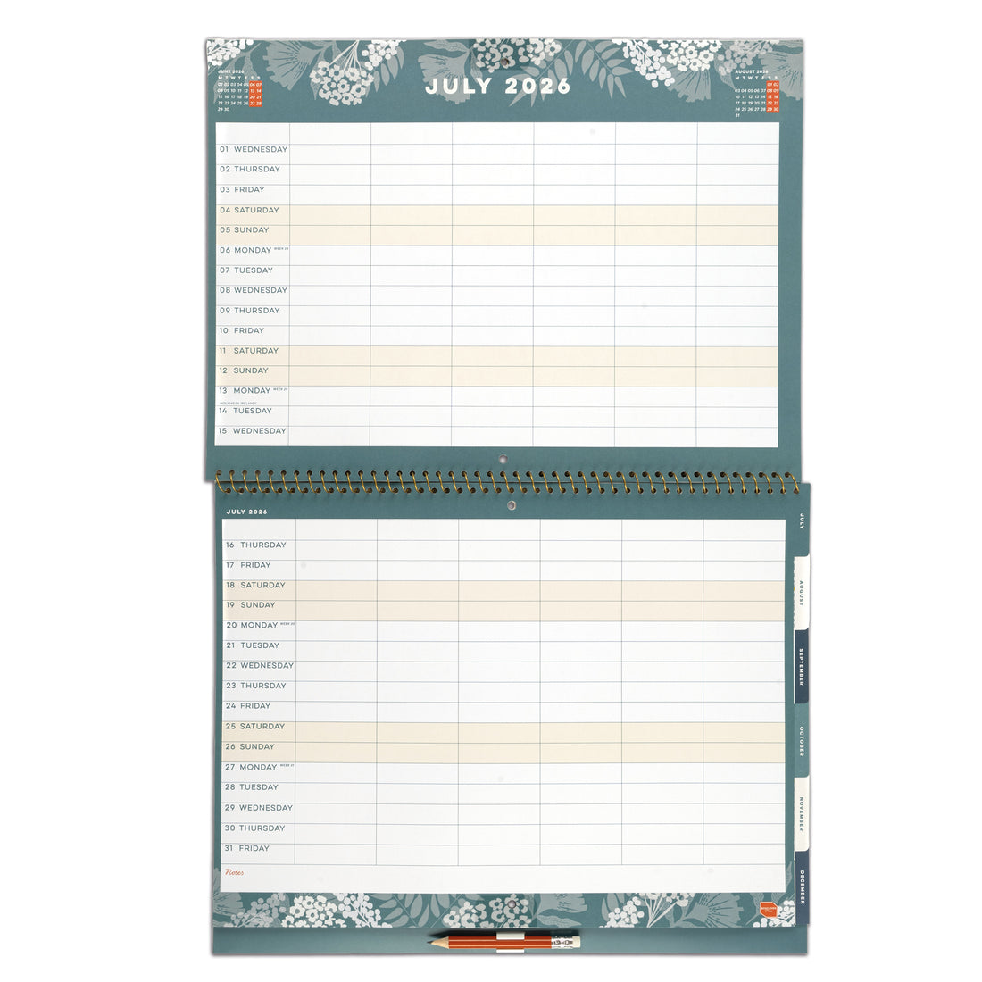 Family Home Planner Calendar 2026