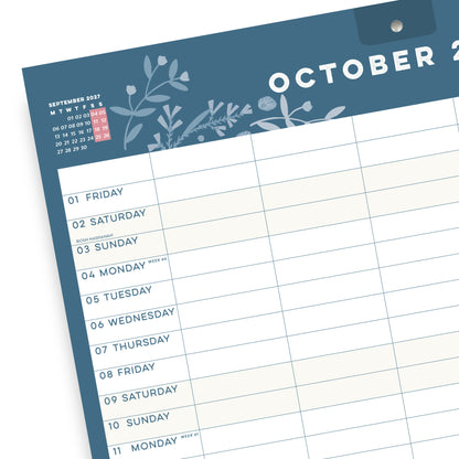 Family Home Planner Calendar 2027