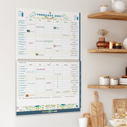 Family Home Planner Calendar 2027