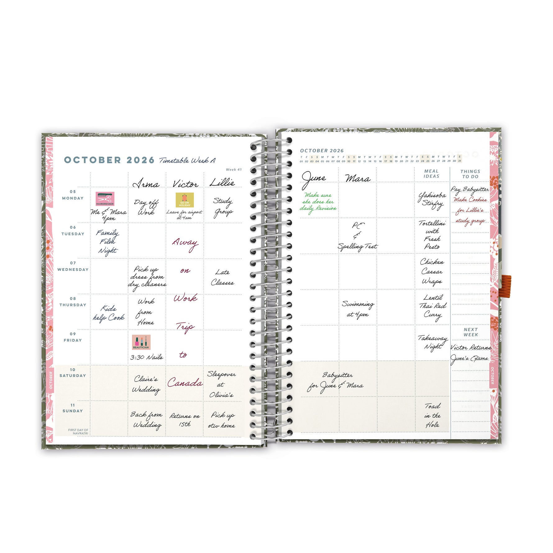 Family Life Book Diary 2026 | A5 Weekly Planner - Boxclever Press