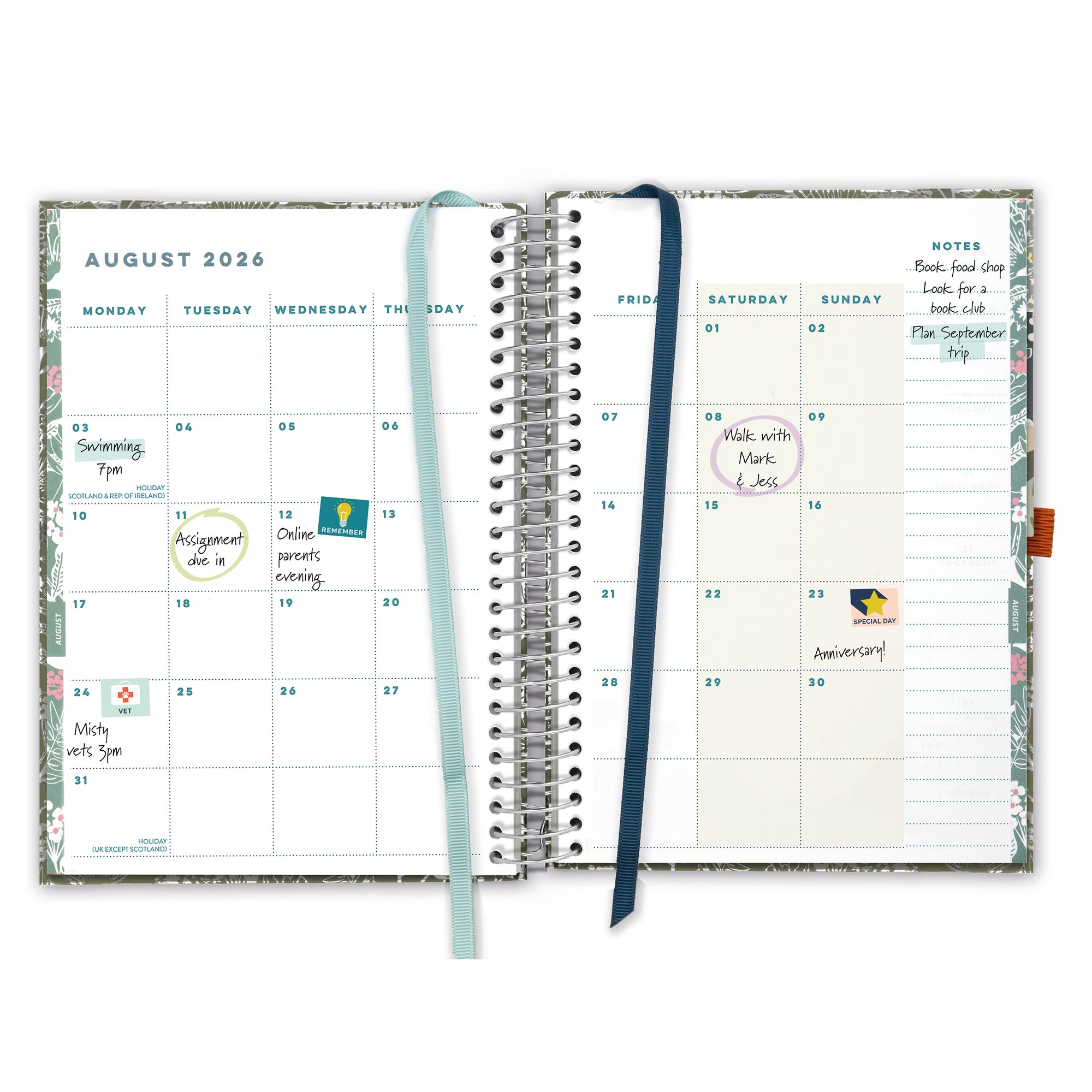 Family Life Book Diary 2026 | A5 Weekly Planner - Boxclever Press