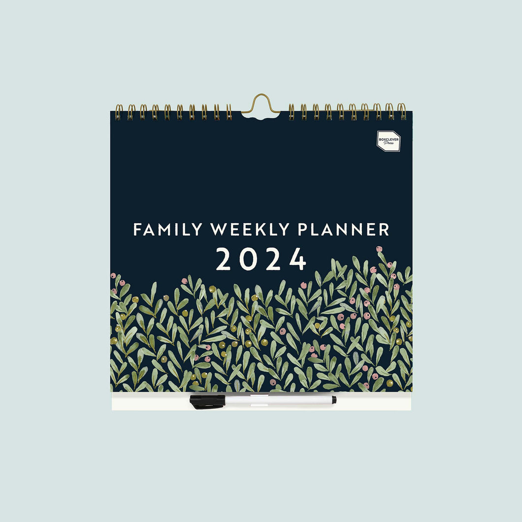12 Month Family Weekly Planner 2024