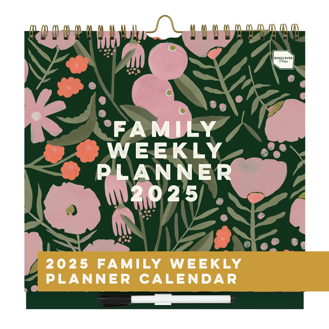 Boxclever Press Family Weekly Planner. Wall Calendar 2025.