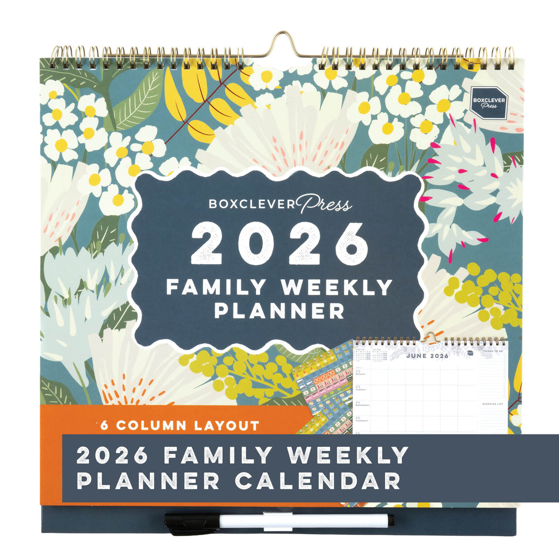 Family Weekly Planner Calendar 2026