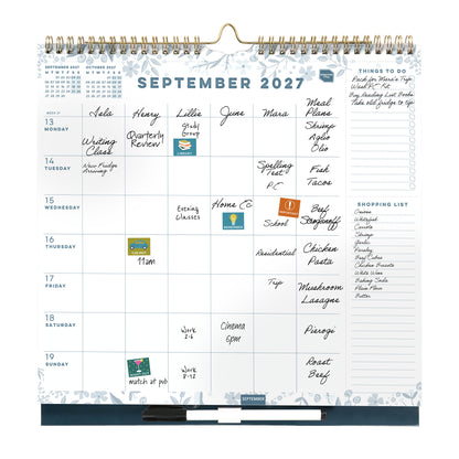 Family Weekly Planner Calendar 2027