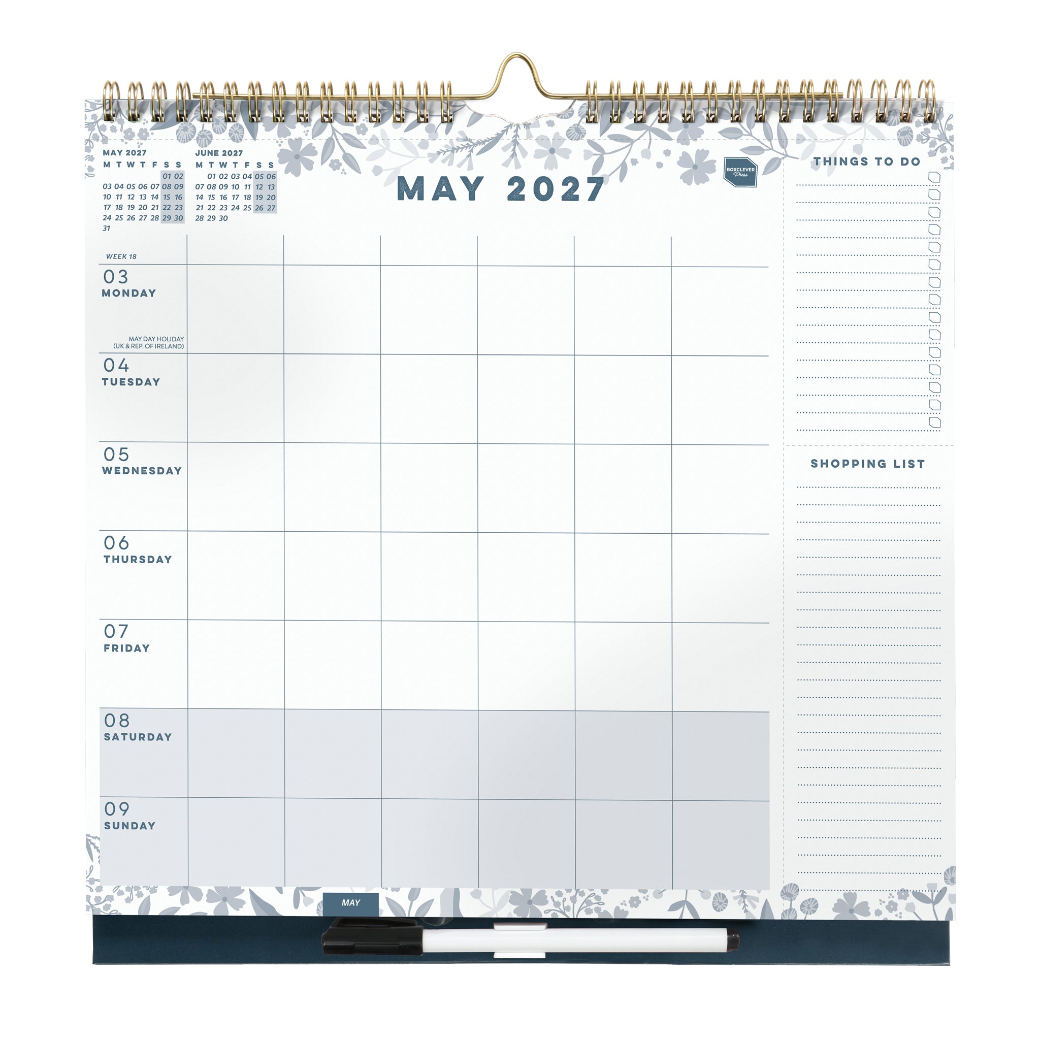 Family Weekly Planner Calendar 2027