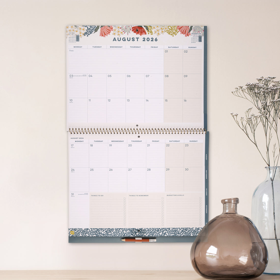 Home Planner Calendar 2026
