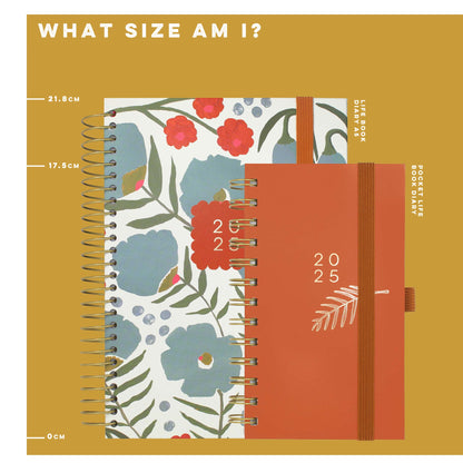 A size image showing an A5 Life Book and a Pocket Life Book diary
