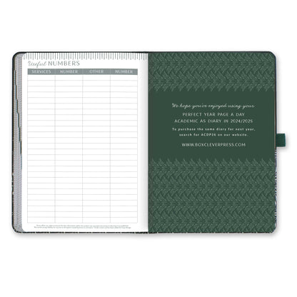 Perfect Year Academic A5 Page A Day Diary 2024 2025