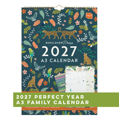 Perfect Year A3 Family Calendar 2027